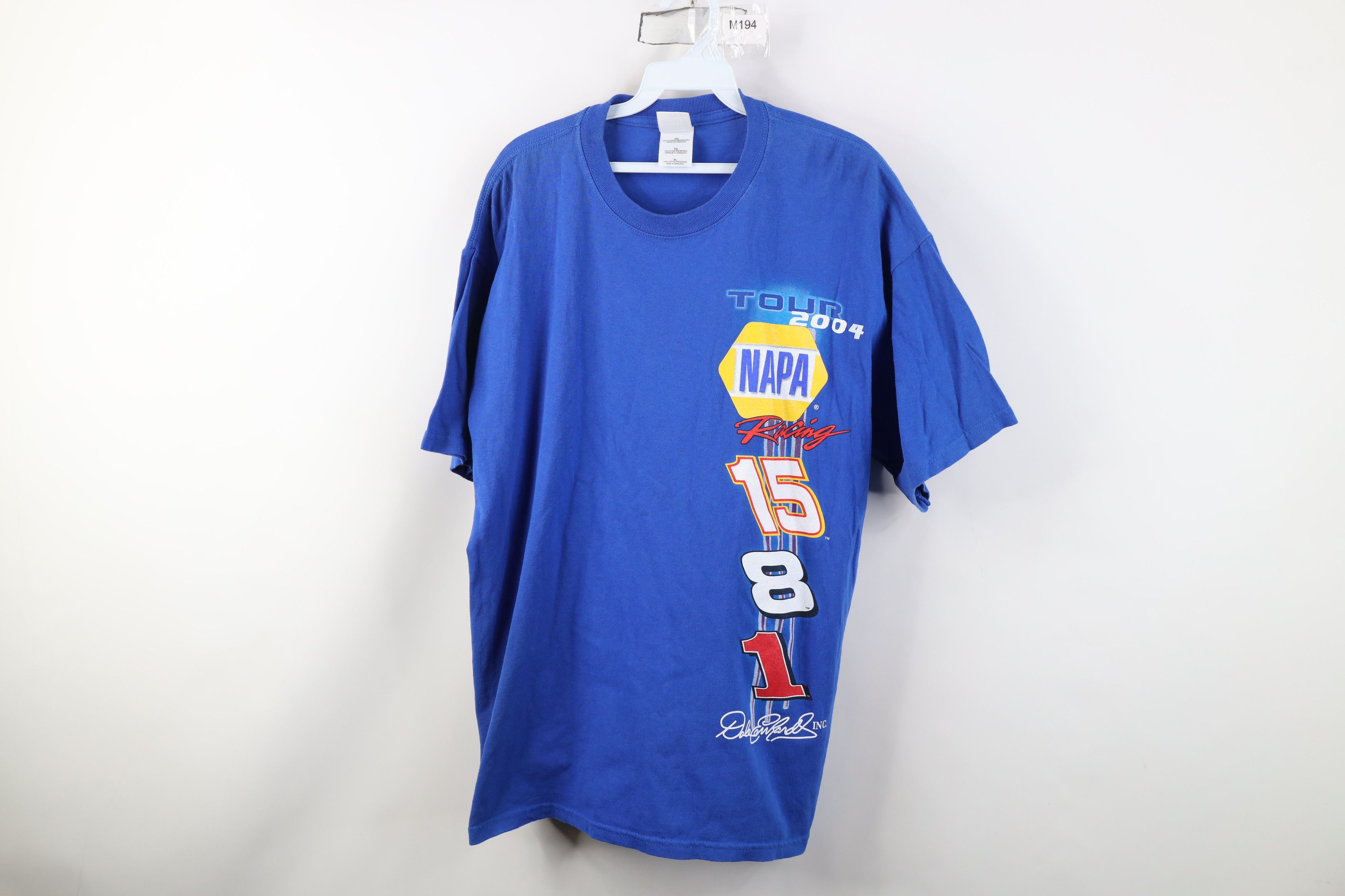 Vintage Vintage Y2K 2004 NASCAR Racing Short Sleeve T-Shirt Blue Size US XL / EU 56 / 4 - 1 Thumbnail