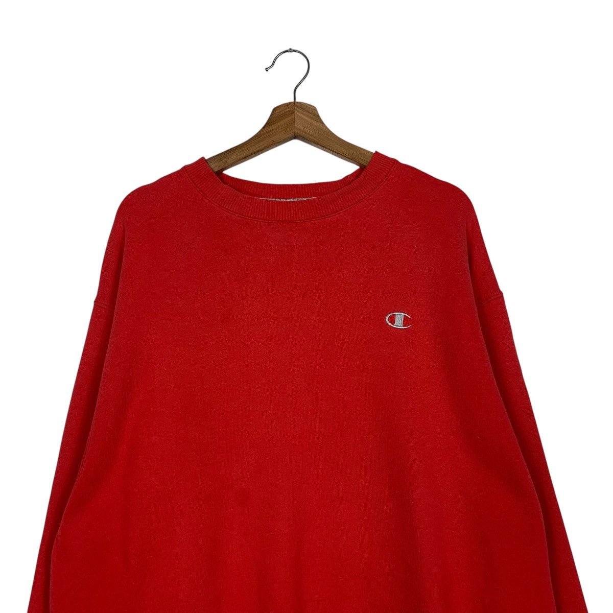 Champion Vintage Y2K Champion Red Crewneck Sweatshirt Size US M / EU 48-50 / 2 - 2 Thumbnail