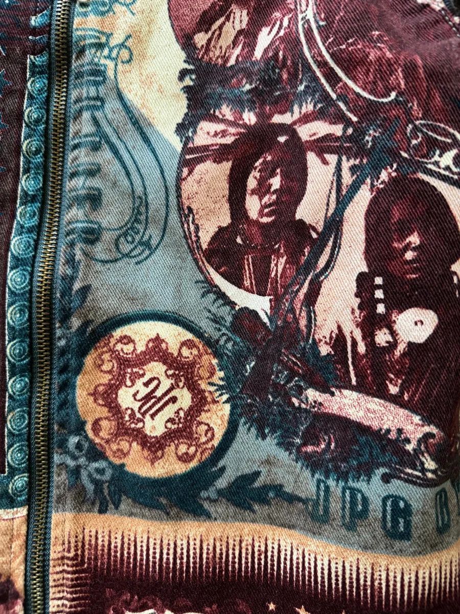 Jean Paul Gaultier × Vintage 1990s Jean Paul Gaultier Native American Indian Contemporary Jacket Size M / US 6-8 / IT 42-44 - 9 Thumbnail