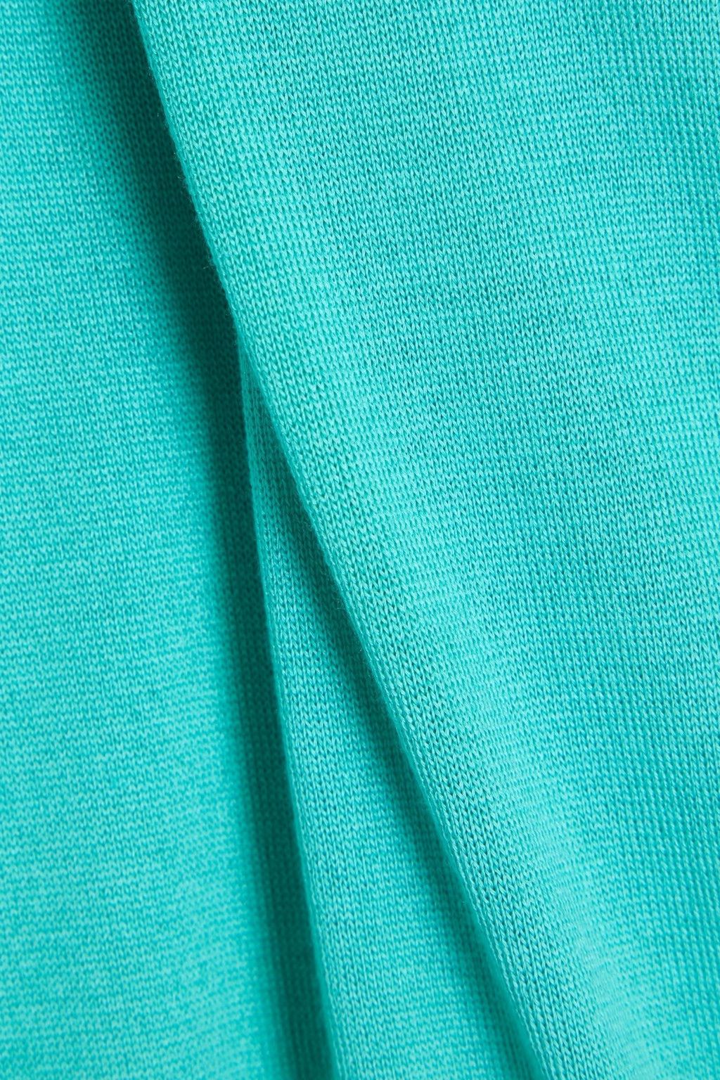 Dolce & Gabbana o1y0925 Short Sleeves Sweater in Turquoise Size XL / US 12-14 / IT 48-50 - 4 Thumbnail