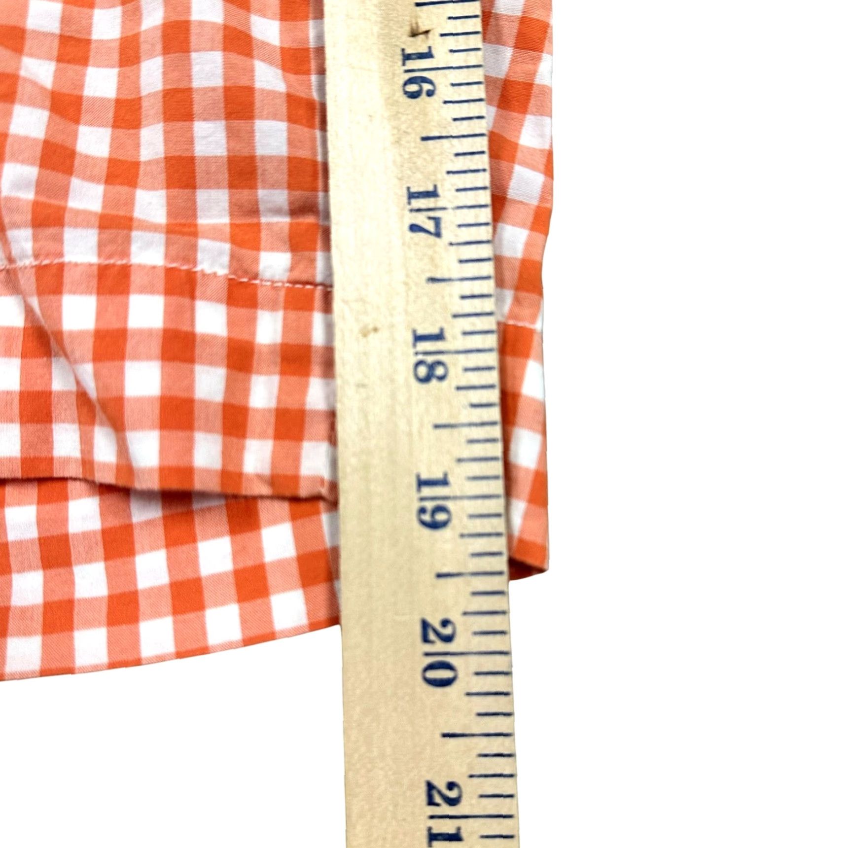 Polo Ralph Lauren Polo Ralph Lauren Shorts Mens 33 Orange White Suffield Short Gingham Cotton Size US XS / EU 42 / 0 - 7 Thumbnail
