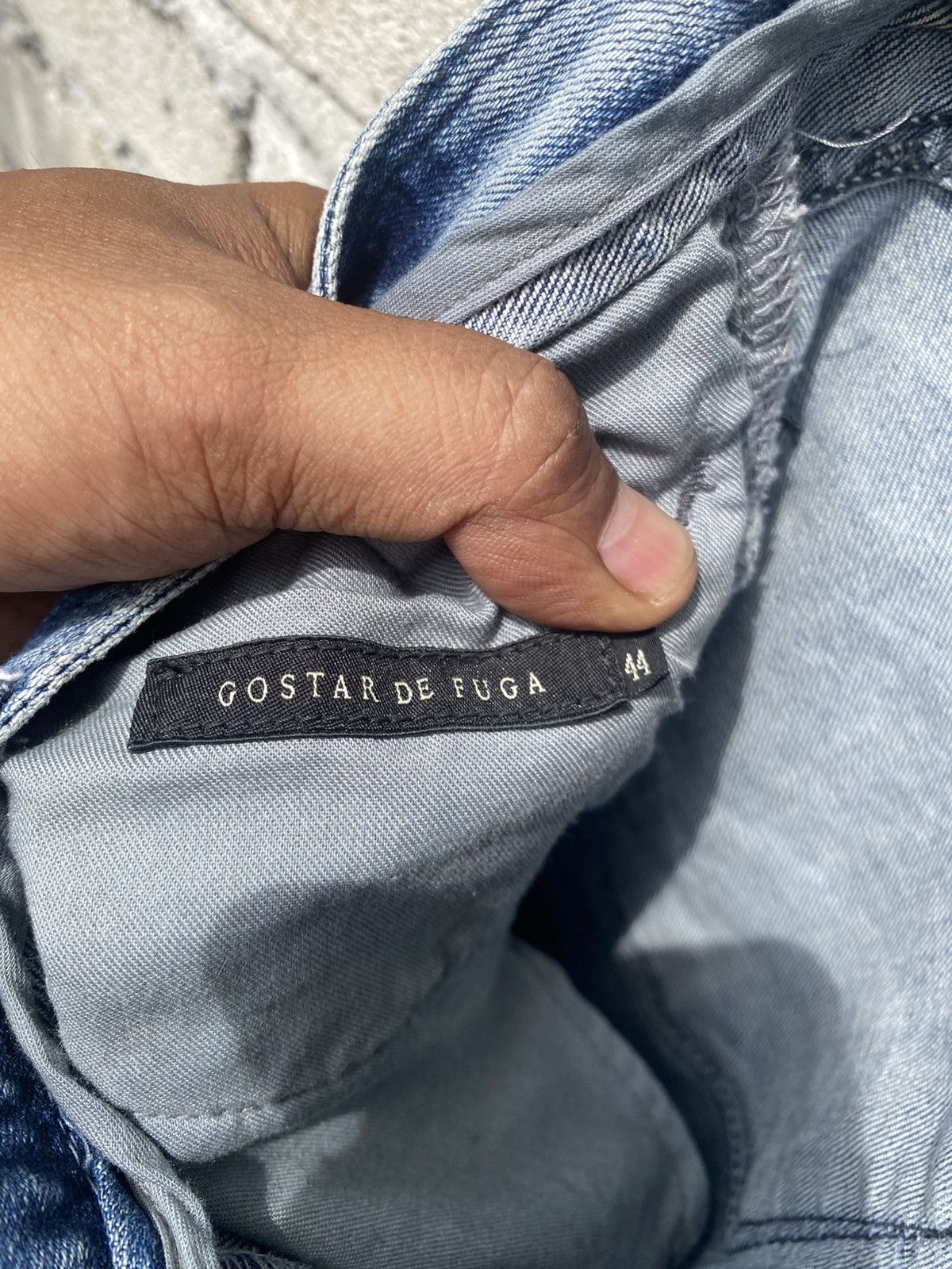 GOSTAR DE FUGA Distressed style gostar de fuga s20-09sep jeans unisex Size US 32 / EU 48 - 19 Thumbnail