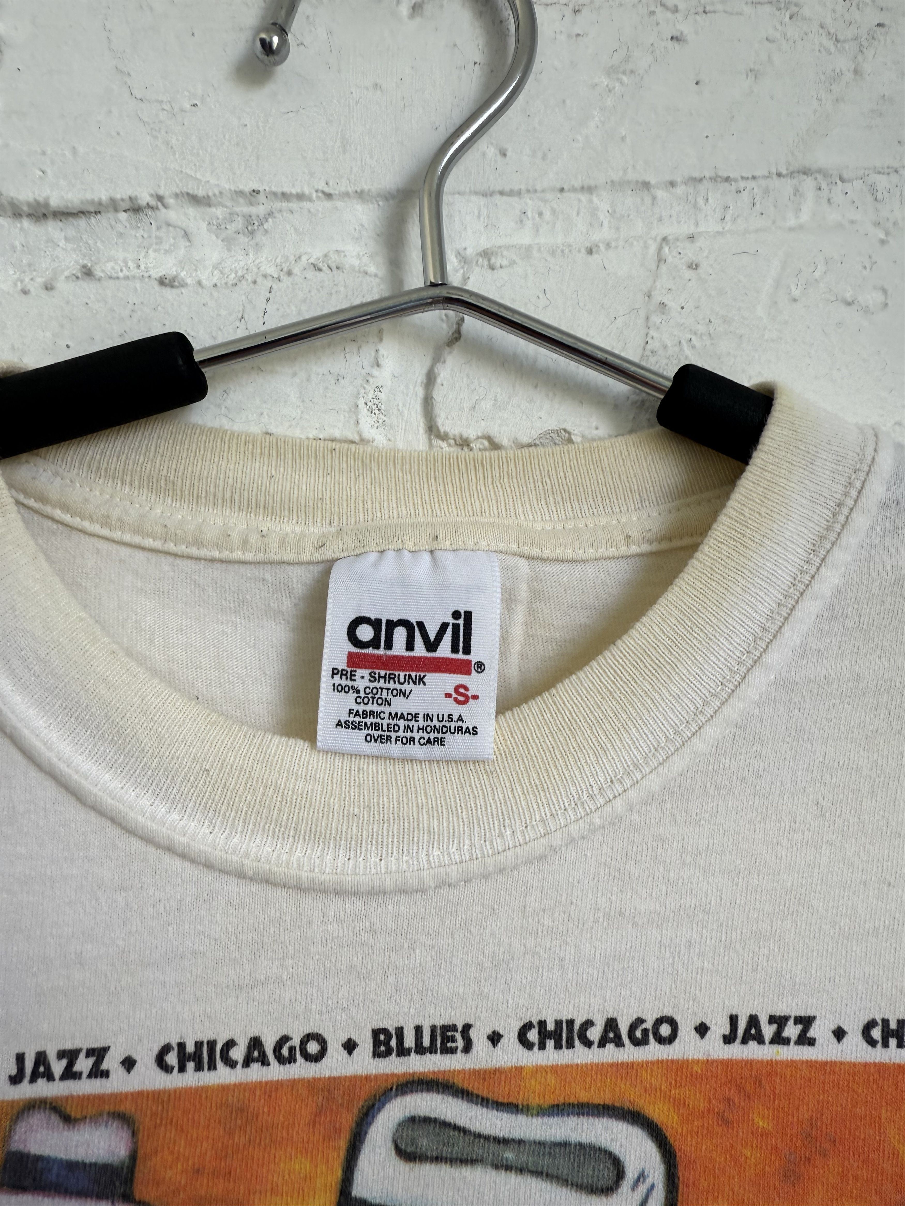 Arts & Science × Band Tees × Vintage Vintage 90s Chicago Jazz Blues Festival art t-shirt Size US S / EU 44-46 / 1 - 3 Thumbnail