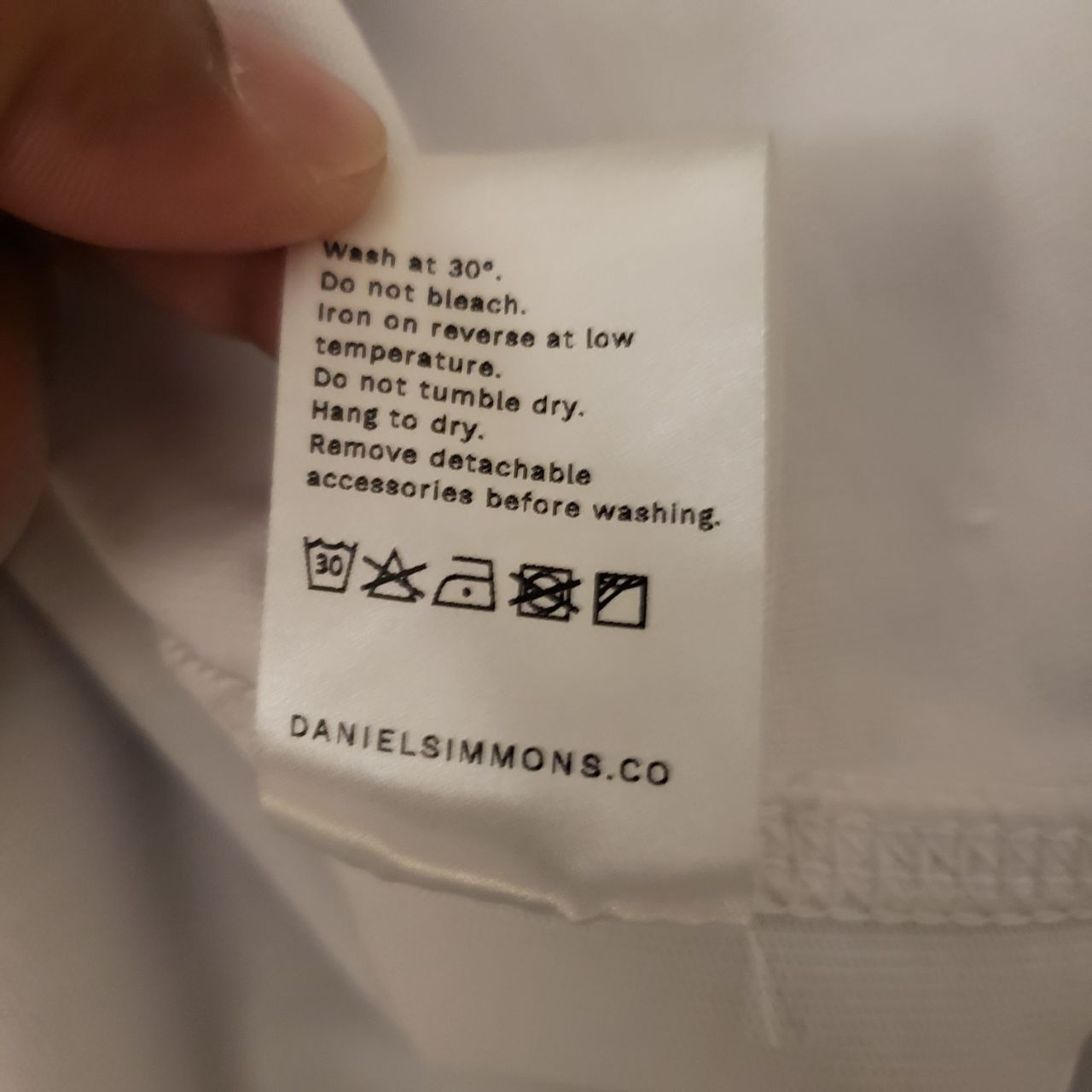 Daniel Simmons Box Fit T-shirt Cropped White Size US XXL / EU 58 / 5 - 4 Thumbnail