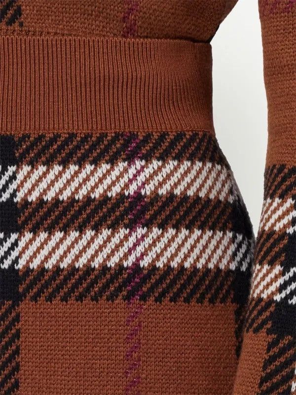 Burberry × Burberry Prorsum Burberry Exaggerated Check jacquard mini skirt Size 25" / US 0 / IT 36 - 5 Thumbnail