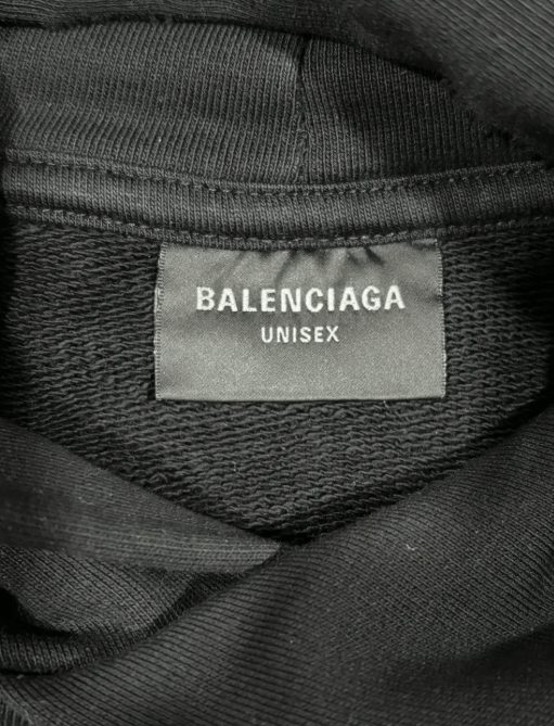 Balenciaga Surfer Round Hoodie Oversized in Black Size US L / EU 52-54 / 3 - 3 Thumbnail