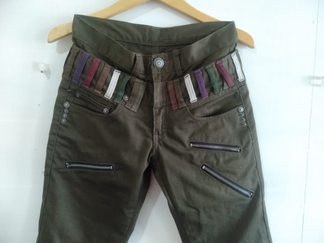 20471120 Nylaus Short Jeans Double Waist Jeans Japanese Jeans Size US 30 / EU 46 - 2 Thumbnail