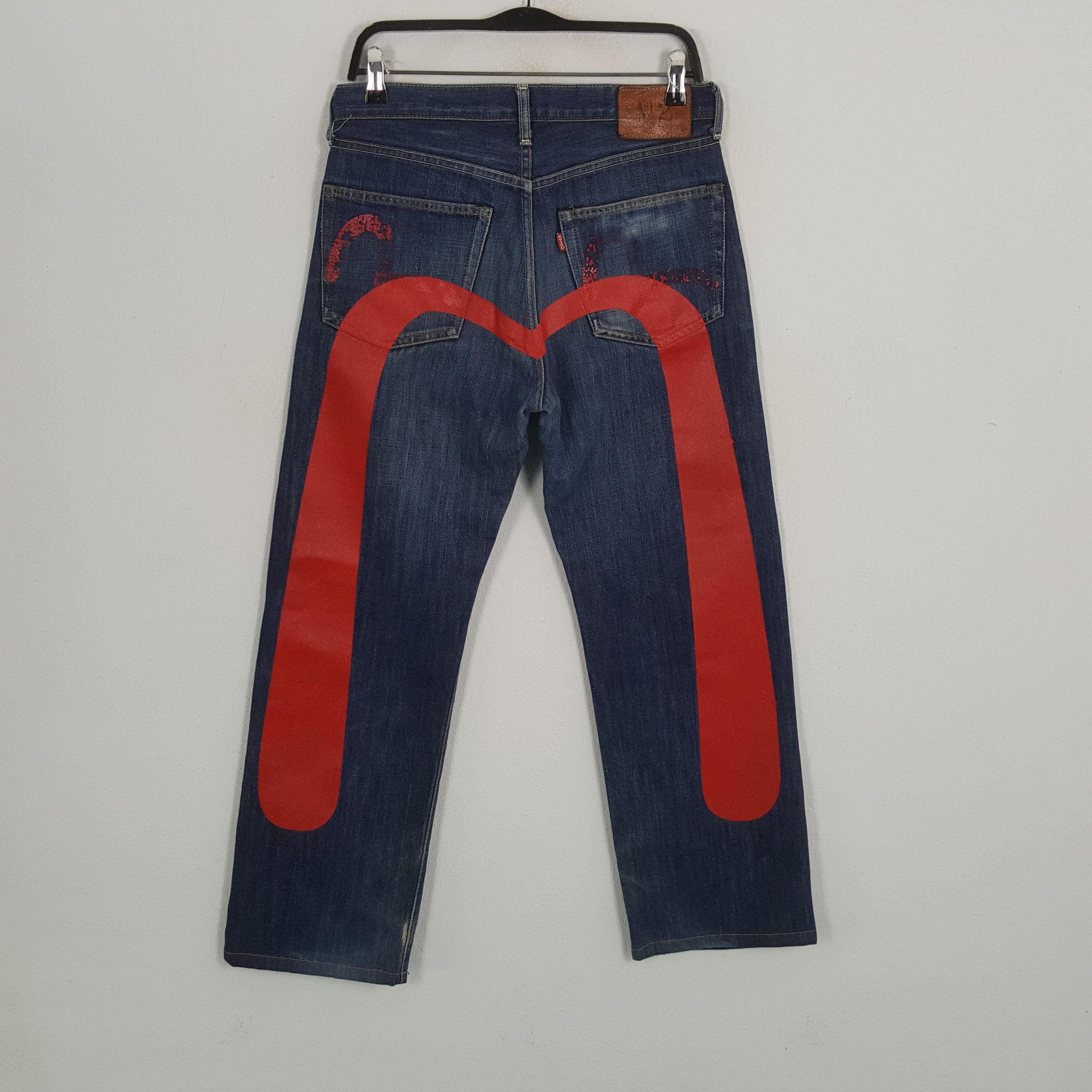 Evisu EVISU Japanese Brand Streetwear Custom Daicock Jeans Size US 31 - 1 Thumbnail