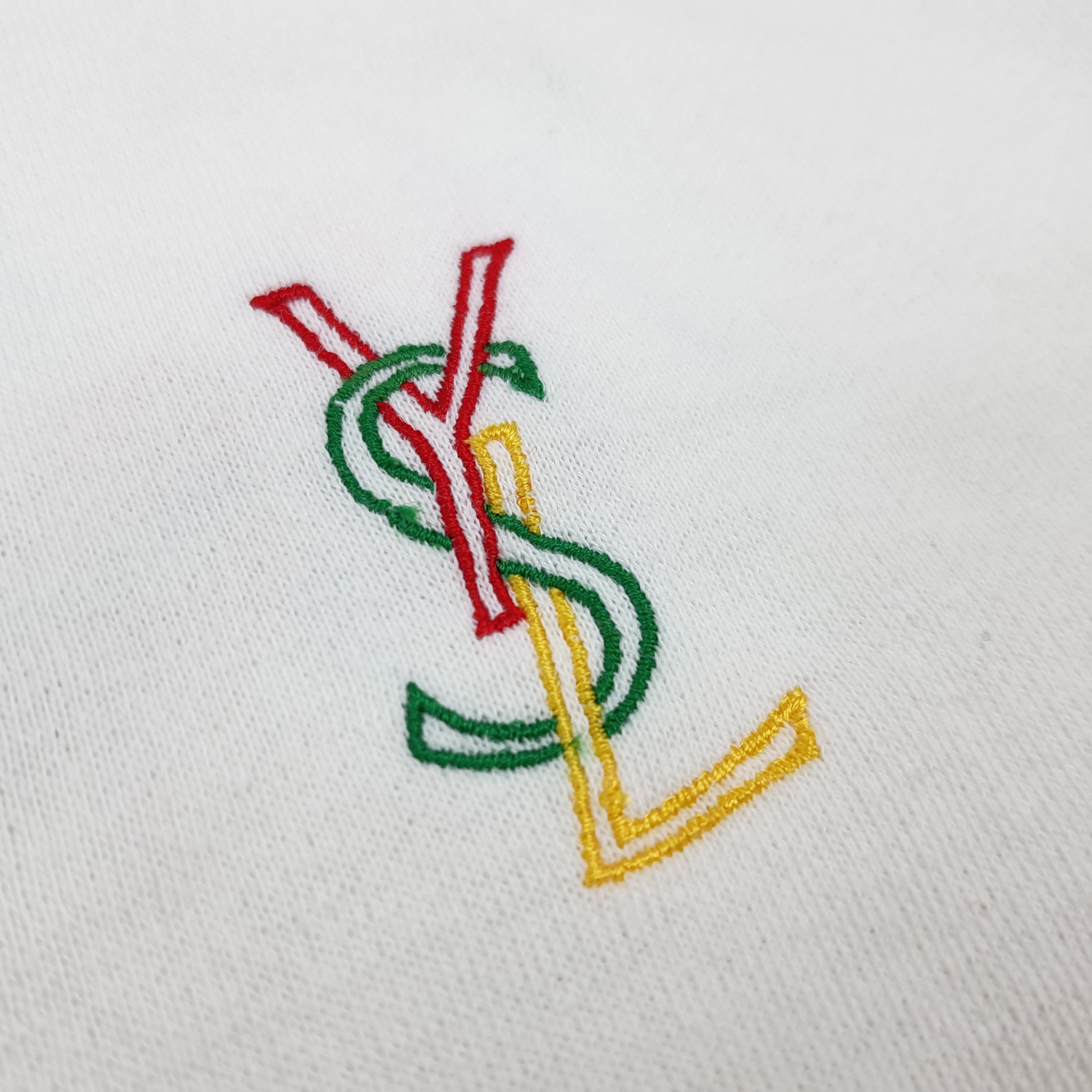 Yves Saint Laurent Vintage YSL Yves Saint Laurent Embroidery Sweatshirt C275N23 Size US L / EU 52-54 / 3 - 6 Thumbnail
