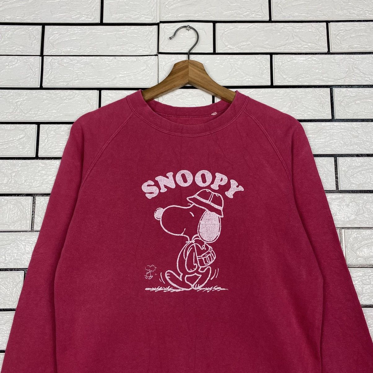 Vintage 📌Vintage Sweatshirt Snoopy USA Big Logo Size US M / EU 48-50 / 2 - 4 Thumbnail