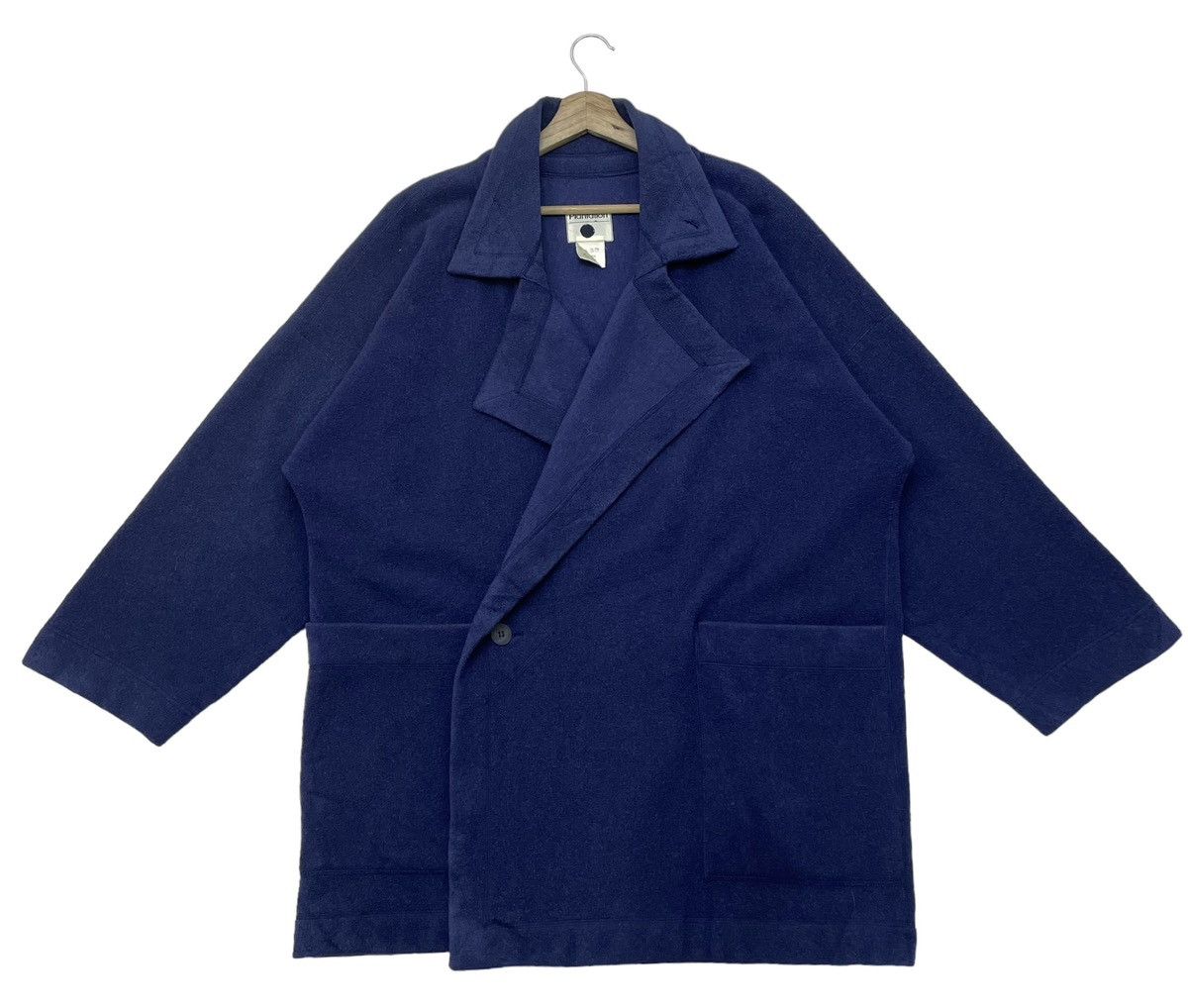 Issey Miyake 🔥Vtg Plantation Double Breast Dual Pocket Indigo Jacket Size US M / EU 48-50 / 2 - 2 Thumbnail
