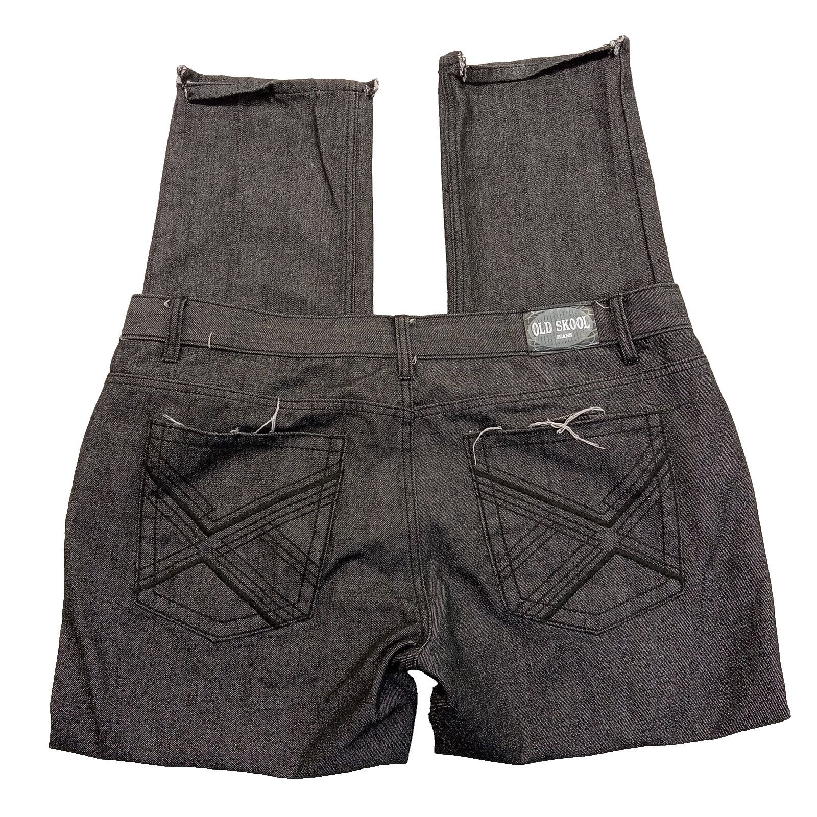& Other Stories Old Skool Jeans 40 X 30 Western Straight Black Split Hem Size US 40 / EU 56 - 4 Thumbnail