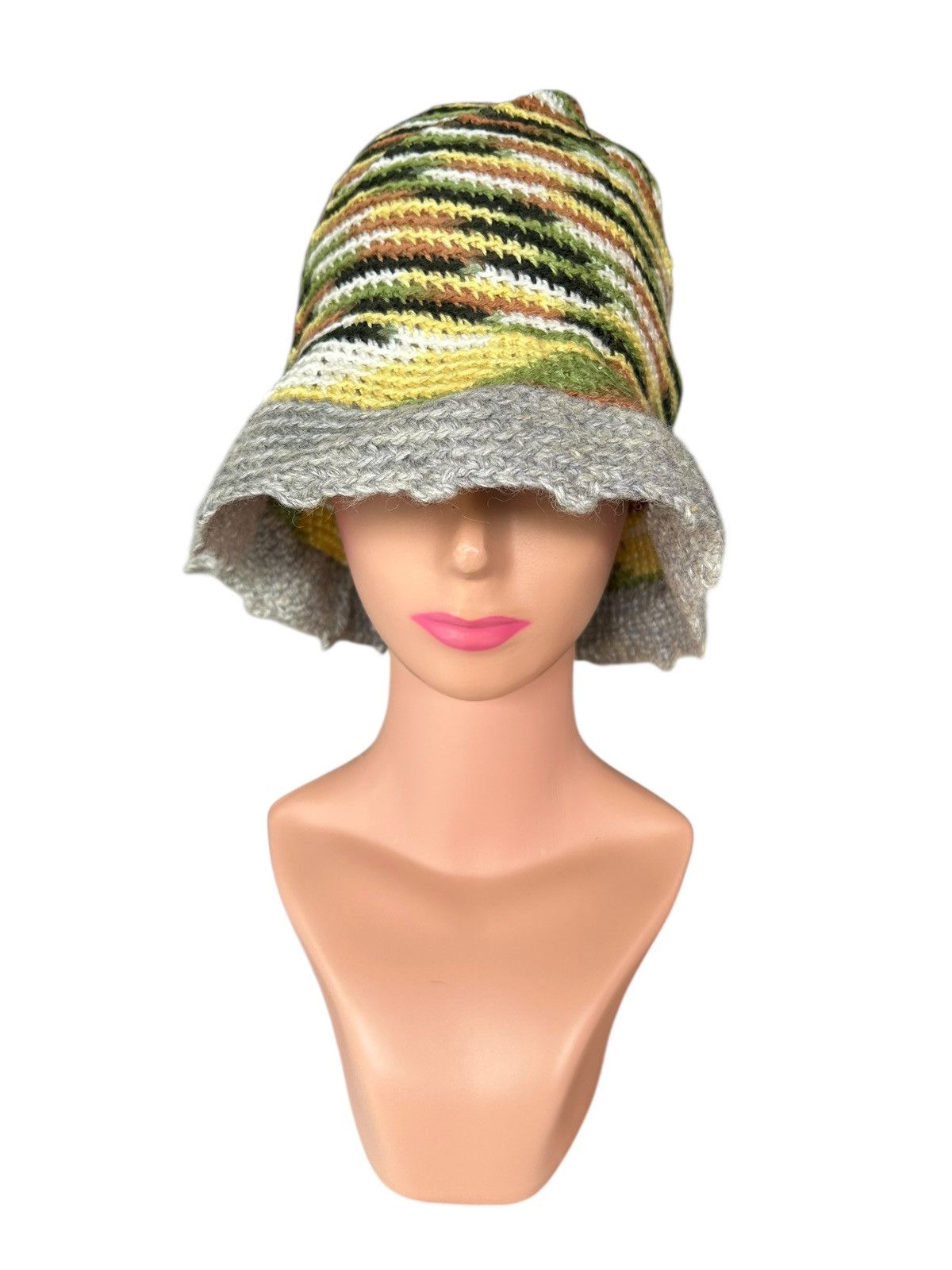 Japanese Brand × Kapital × Vintage Crochet Knitted Handmade Bucket Hats Size ONE SIZE - 3 Thumbnail