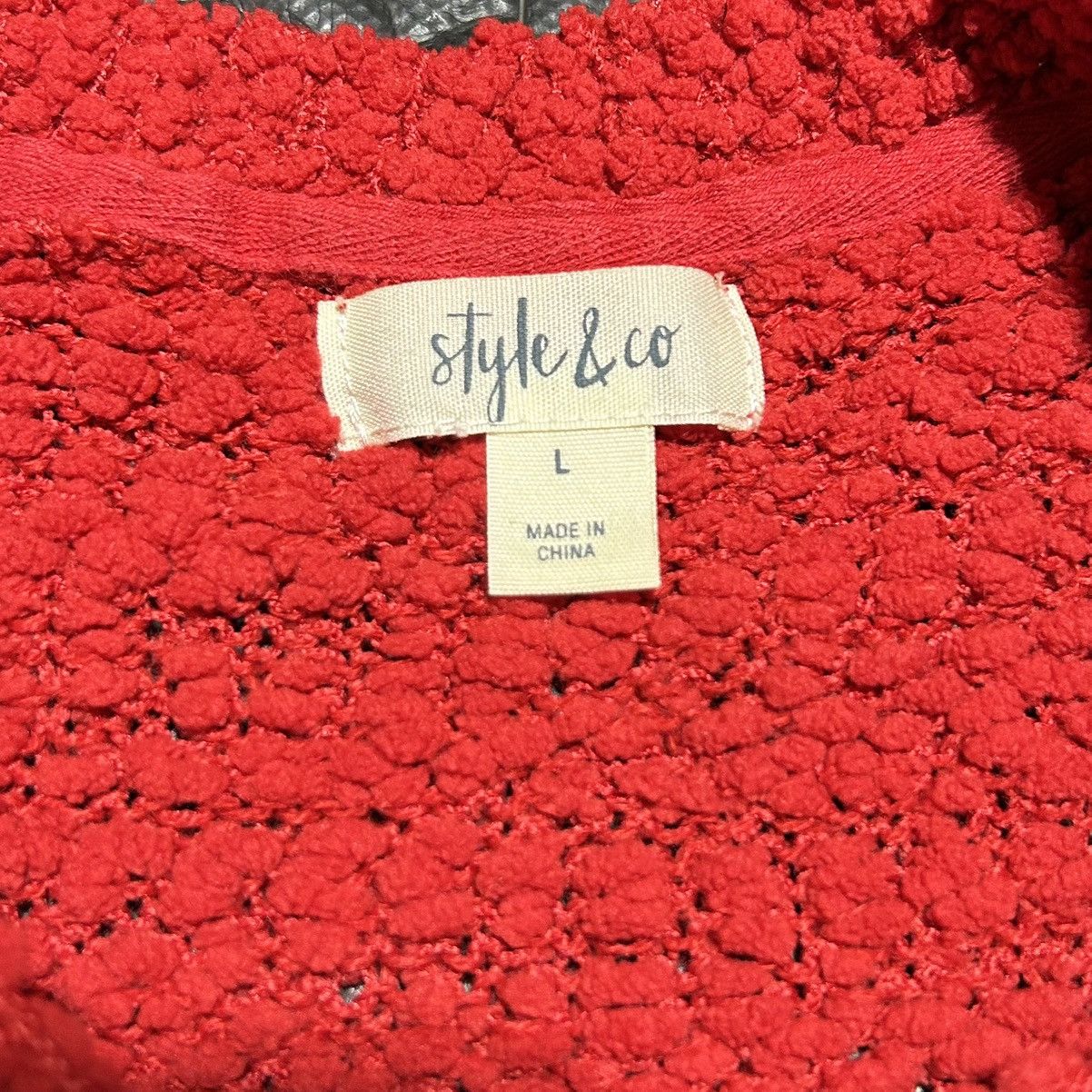Other Style & Co Chunky Tight Knit Sweater Pullover Women’s Large Size L / US 10 / IT 46 - 2 Thumbnail