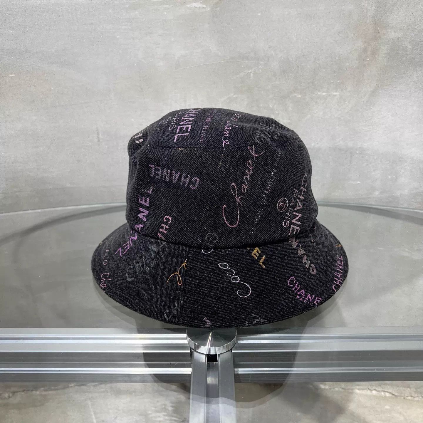 Chanel CHANEL all over print distressed fisherman hat M Size ONE SIZE - 3 Thumbnail