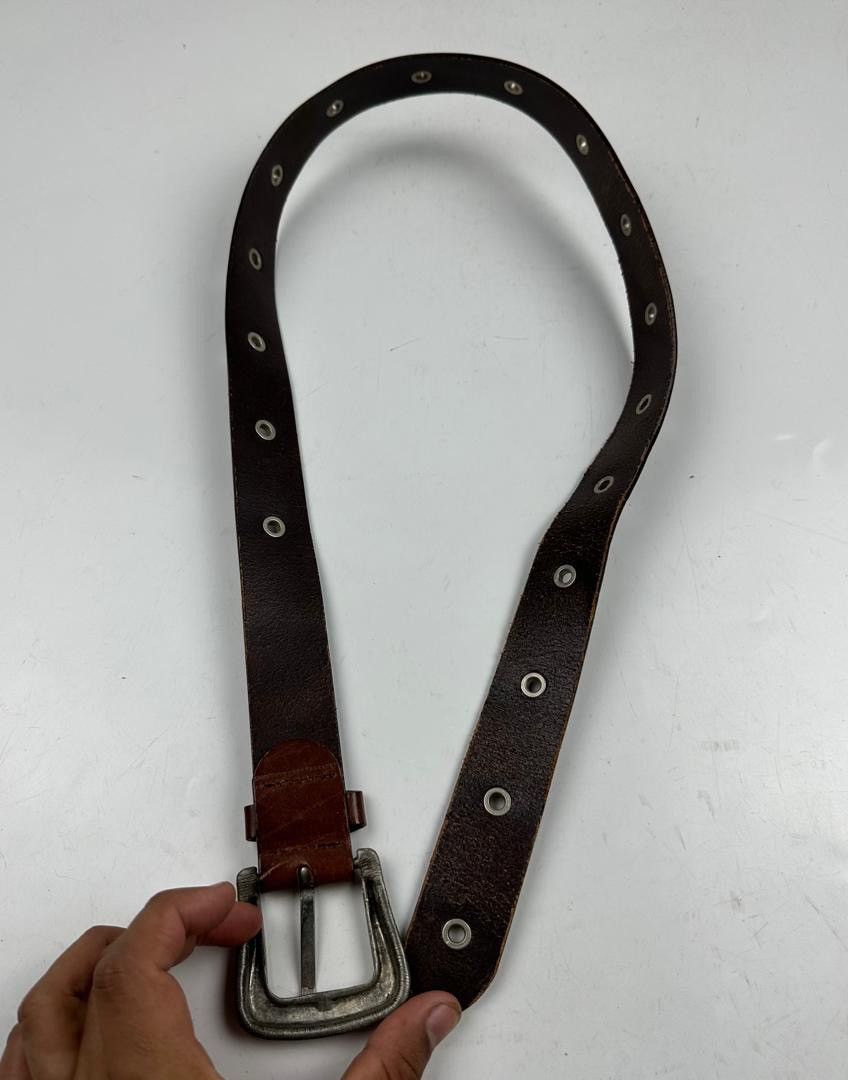 Japanese Brand studded leather belt tc3 Size 34 - 5 Thumbnail