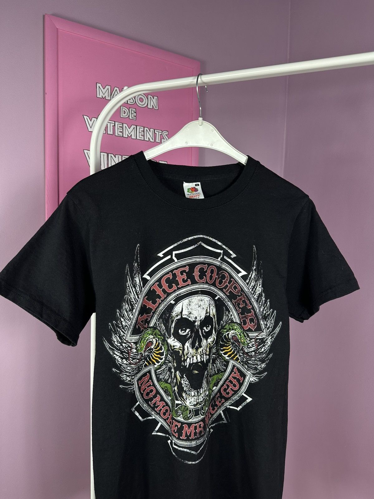 Fruit Of The Loom Alice Cooper TShirt 2011 Tour No More Mr Nice Guy Band Size US S / EU 44-46 / 1 - 3 Thumbnail