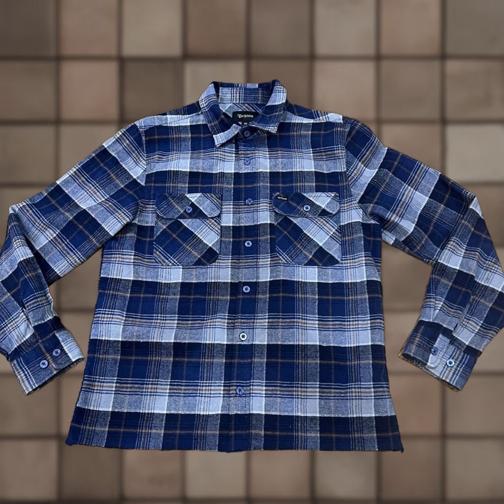 Brixton Brixton Long sleeve Button-down shirt mens M Standard fit bowery flannel Plaid Shirt Size US M / EU 48-50 / 2 - 1 Thumbnail