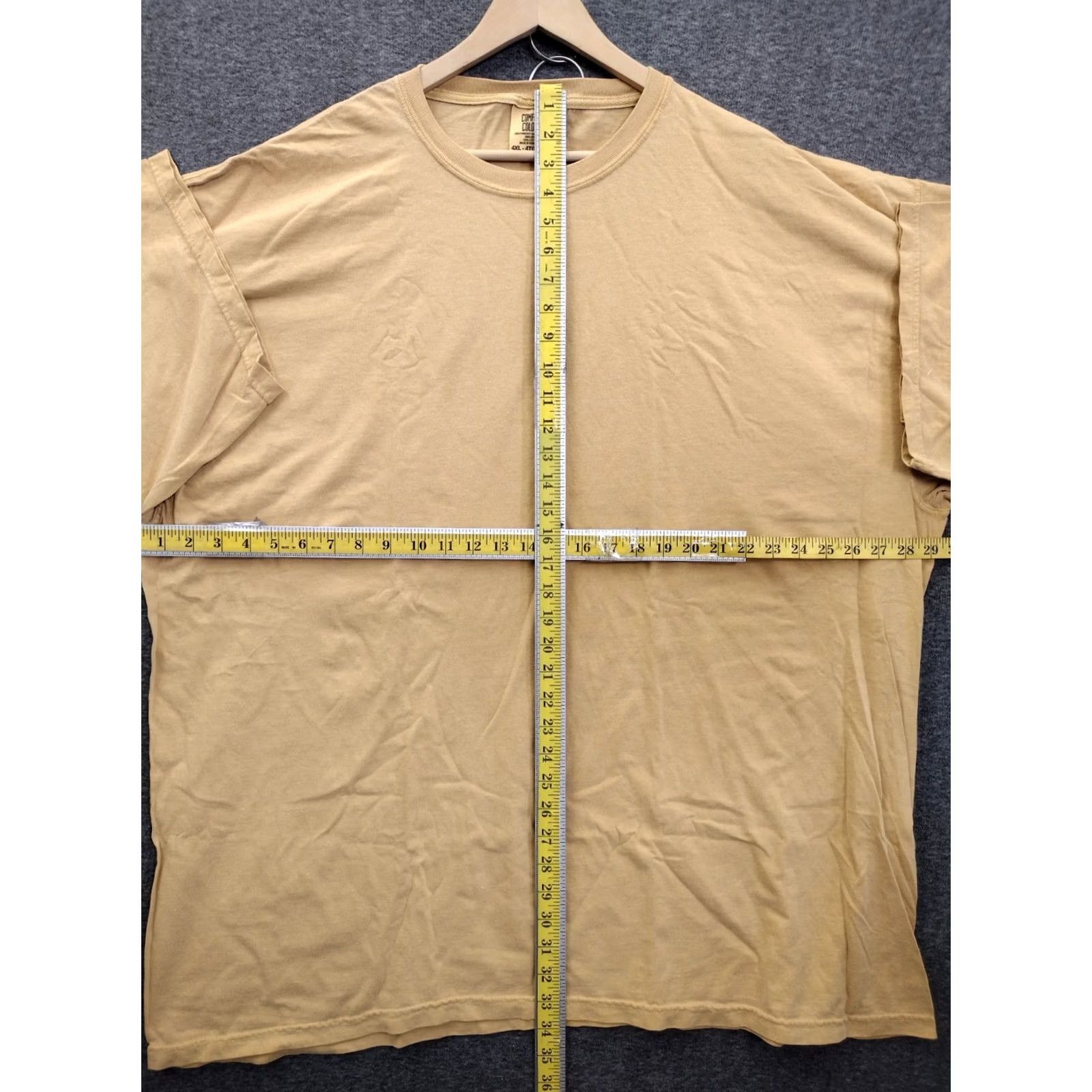 Comfort Colors Comfort Colors 100% Cotton Men's Mustard Short Sleeve Tee Shirt Heavyweight Crew Neck T-Shirt 4XL Size US XXL / EU 58 / 5 - 4 Thumbnail