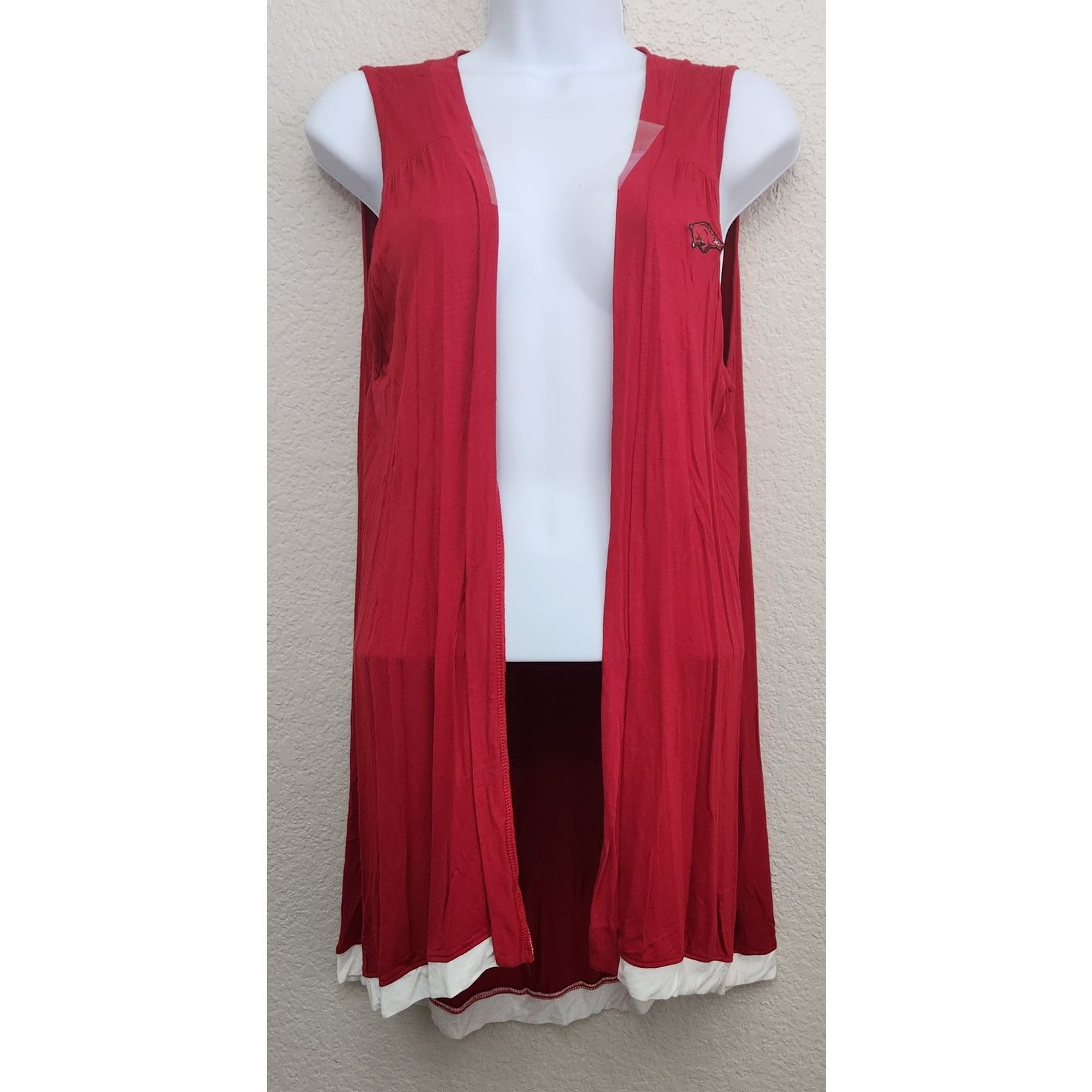 Other P. Michael Red Arkansas Razorbacks Logo Draped Cardigan M Size M / US 6-8 / IT 42-44 - 1 Thumbnail