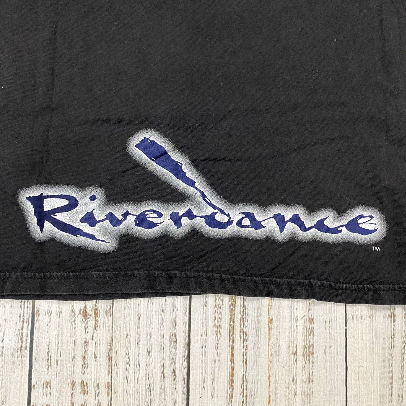 Vintage VTG 90s Riverdance Broadway T-Shirt Adult XL Black Graphic Tee Crew Neck Short Sleeve Mens Vintage Hanes 90s Theme Size US XL / EU 56 / 4 - 5 Thumbnail