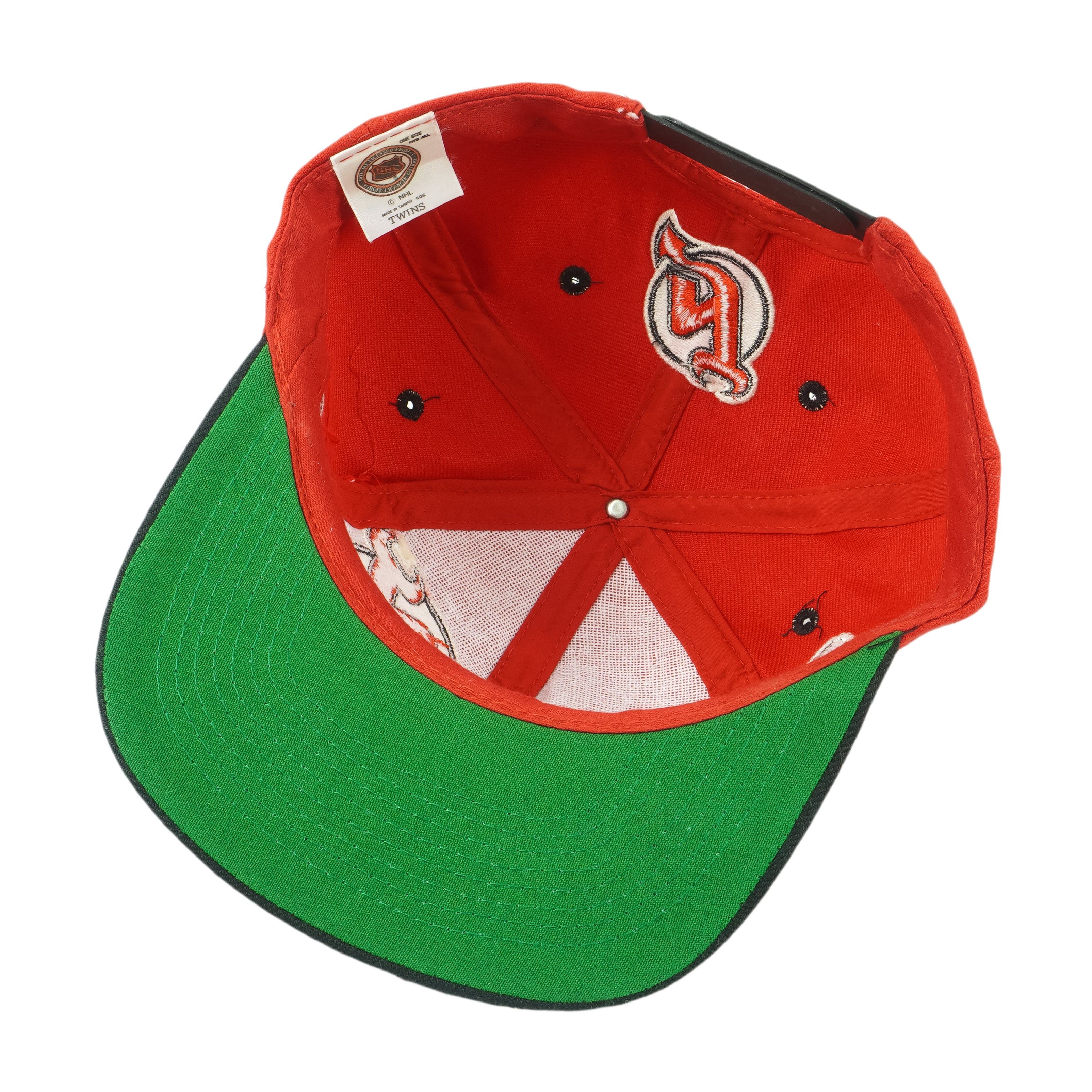 Twins Enterprise Inc. NHL - New Jersey Devils Snapback Hat 1990s Size ONE SIZE - 4 Thumbnail