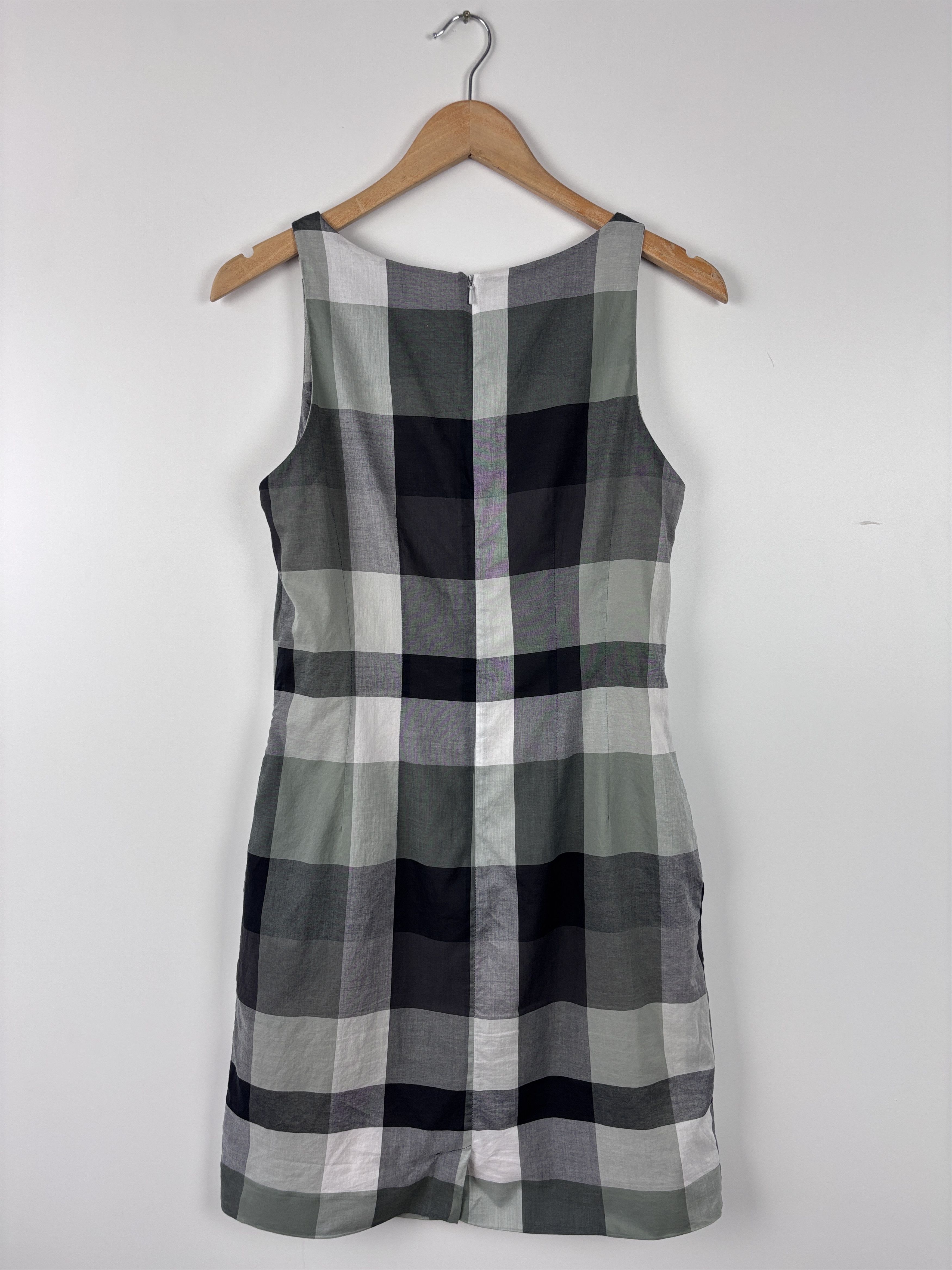 Paul Smith Womens Paul Smith Check Sleeveless Dress Gray Size ~S Size S / US 4 / IT 40 - 7 Thumbnail
