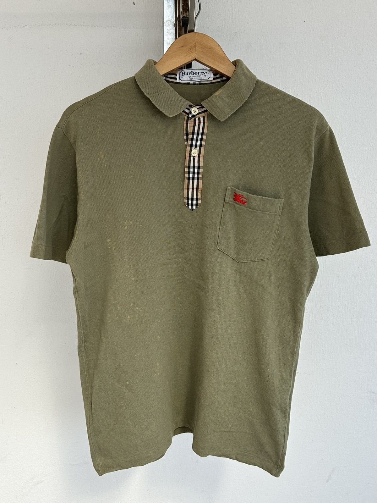 Burberry Burberry Vintage Olive Green Size US L / EU 52-54 / 3 - 1 Thumbnail