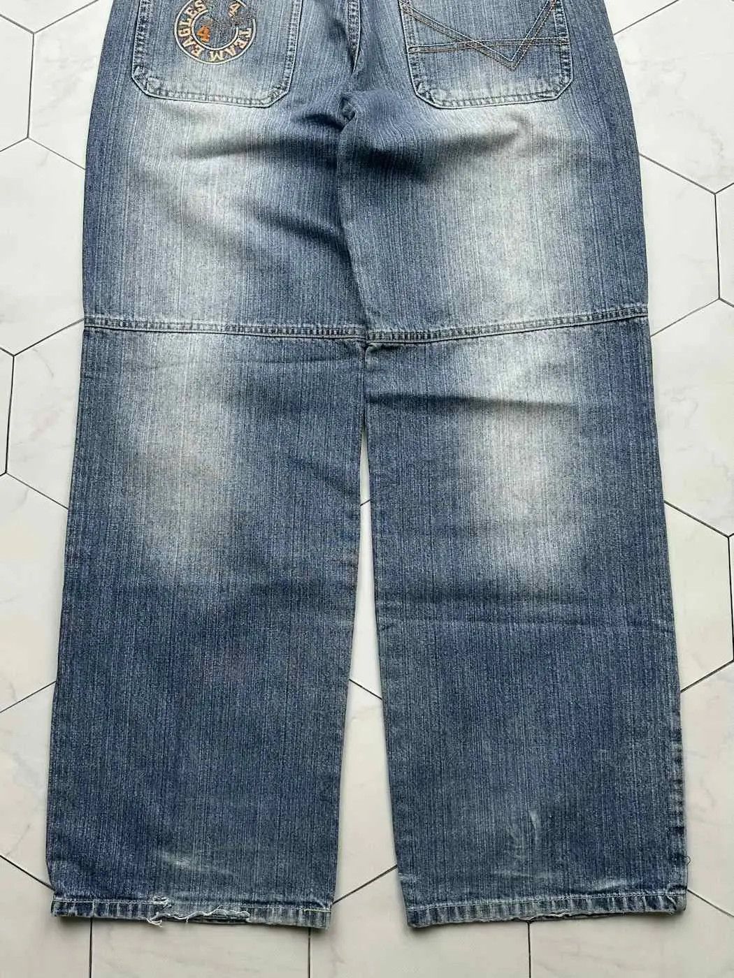 Japanese Brand Vintage Wide Baggy Jeans E2 Size US 28 / EU 44 - 8 Thumbnail