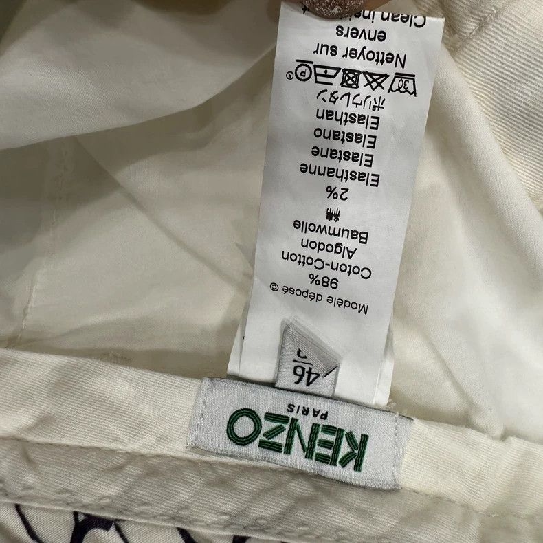 Kenzo KENZO Beige Shorts, Embroidered Tiger Head Size US 30 / EU 46 - 6 Thumbnail