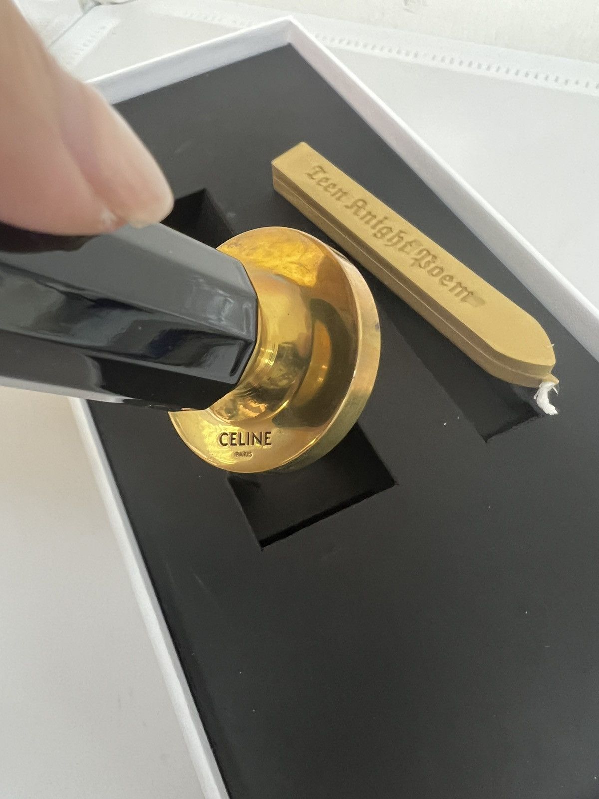 Celine × Hedi Slimane Celine Hedi slimane teen knight wax stamp VIP item Size ONE SIZE - 6 Thumbnail