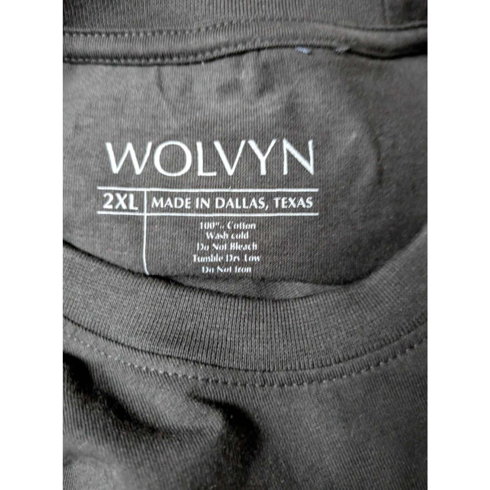 Vintage WOLVYN Luxury Timepieces T Shirt 2XL Black Men Short Sleeve Crew Neck Cotton Modern Designer Shirt Mens Size US XXL / EU 58 / 5 - 3 Thumbnail