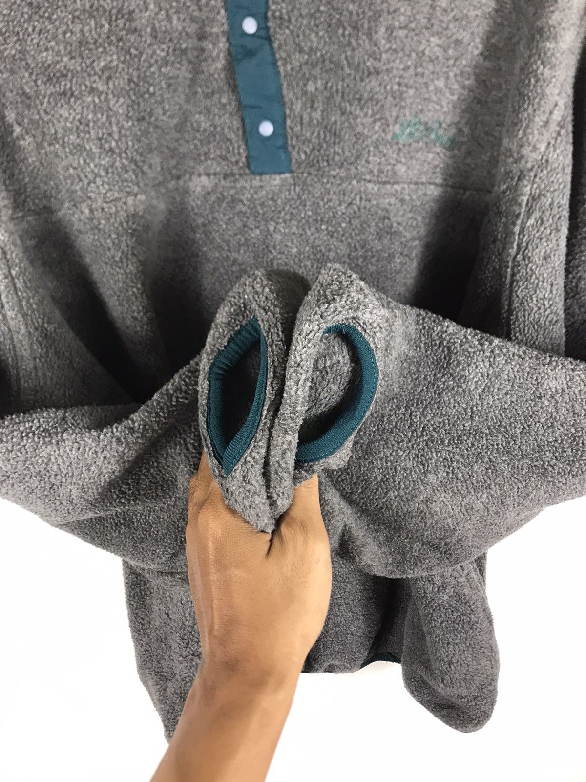 L.L. Bean × Vintage ⚡️Vintage LL.Bean Pullover Fleece Sweatshirt Size US L / EU 52-54 / 3 - 8 Thumbnail