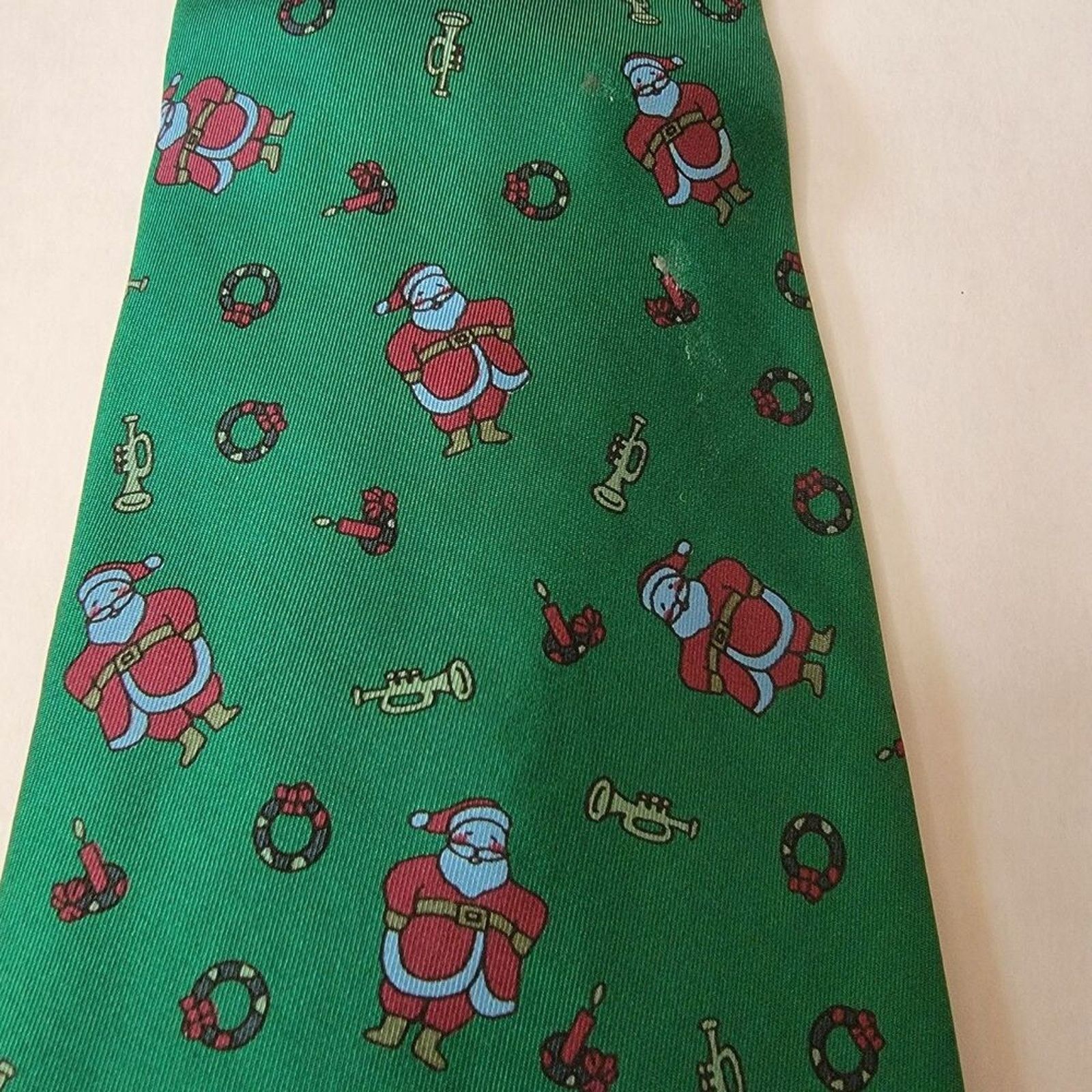 Other VTG Cambridge Classics Mervyns Christmas Tie Santa 100% Silk Size ONE SIZE - 1 Thumbnail