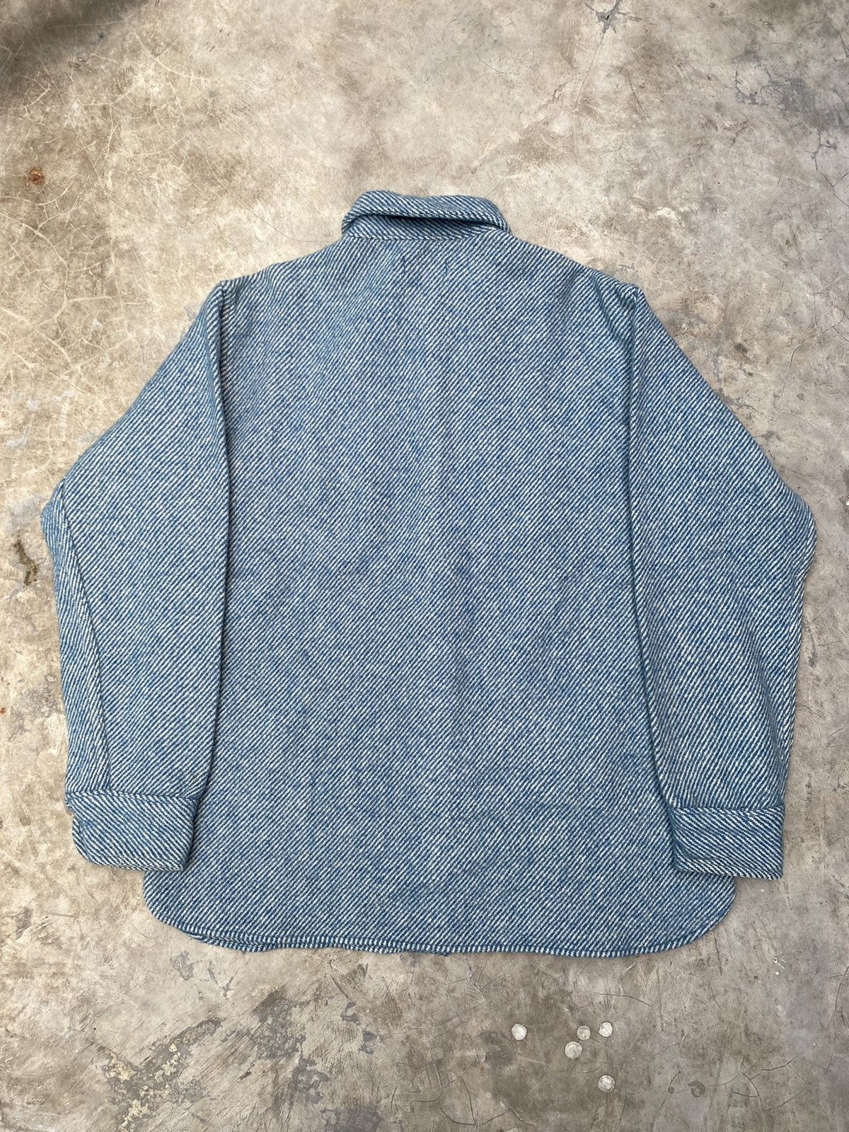 L.L. Bean 80s Ll beam Wool Over Shirt button up Size US L / EU 52-54 / 3 - 3 Thumbnail