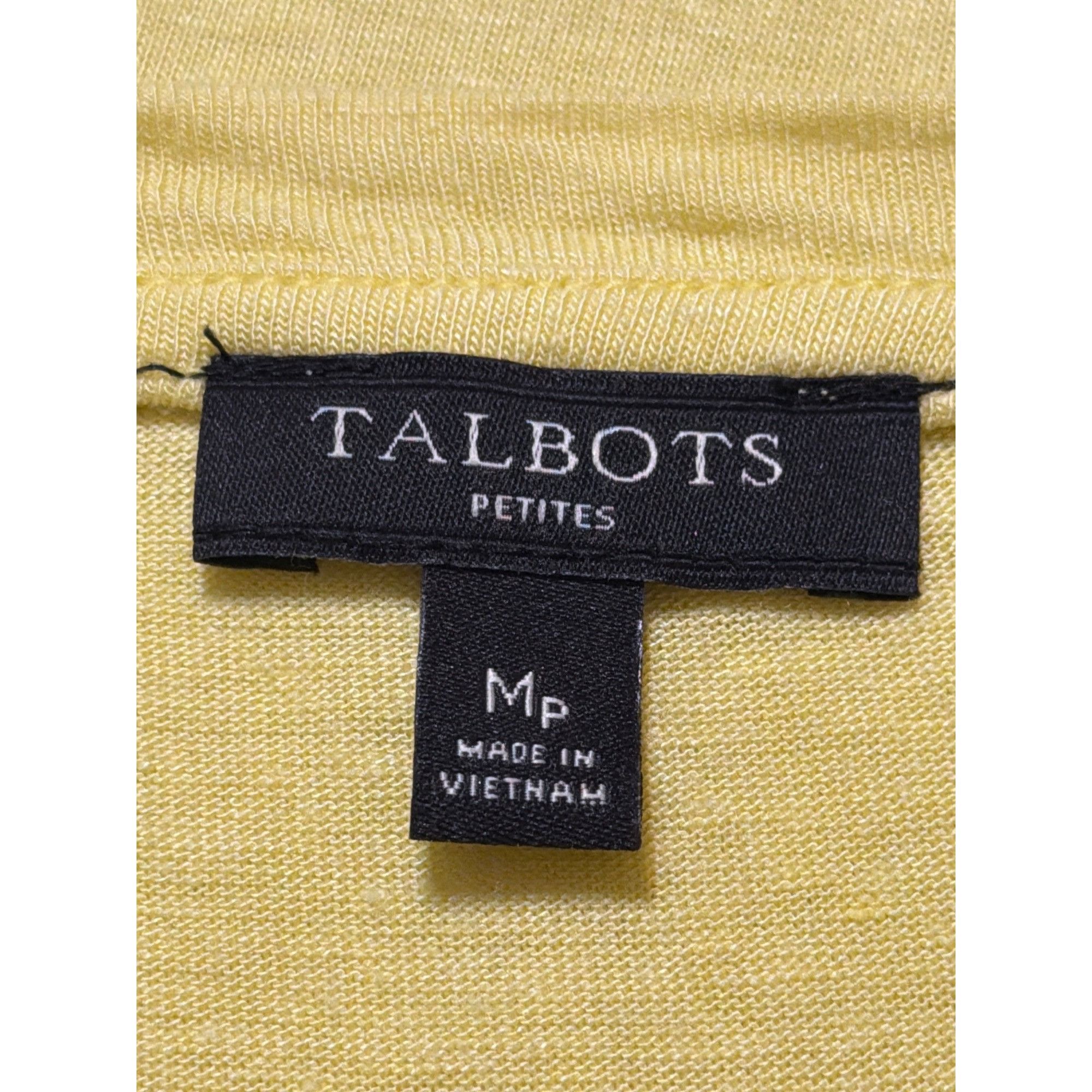 Talbots Talbots Yellow Short Sleeve T Shirt Scoop Neck Comfort Every Size M / US 6-8 / IT 42-44 - 5 Thumbnail