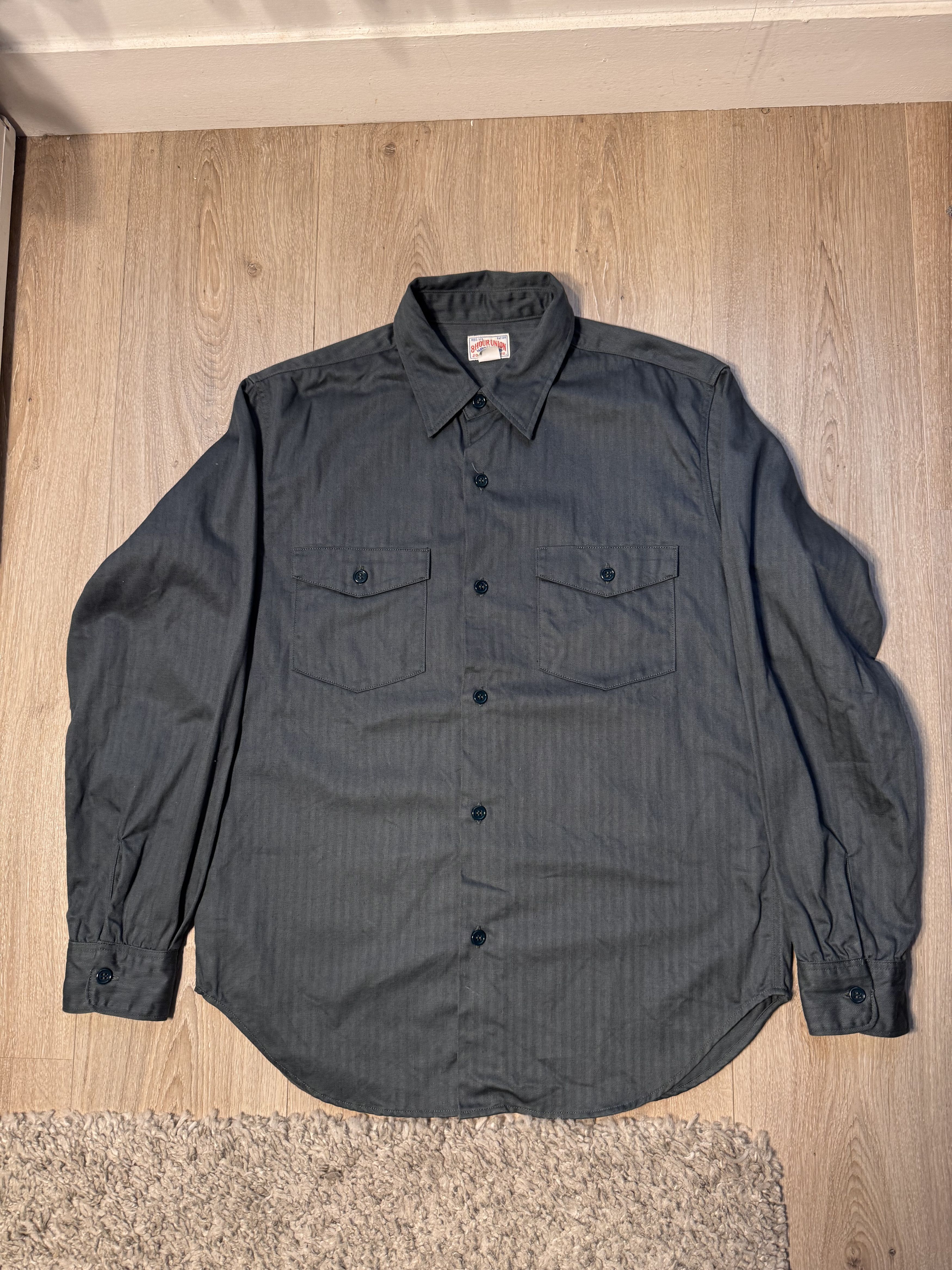 The Real McCoy's The Real McCoy's 8HU Green Work Shirt 15 Size US M / EU 48-50 / 2 - 1 Thumbnail