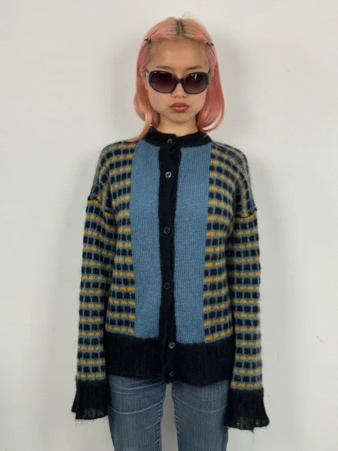 Marni FW2020 Marni Blue Cardigan Wool Distressed Size US XS / EU 42 / 0 - 2 Thumbnail