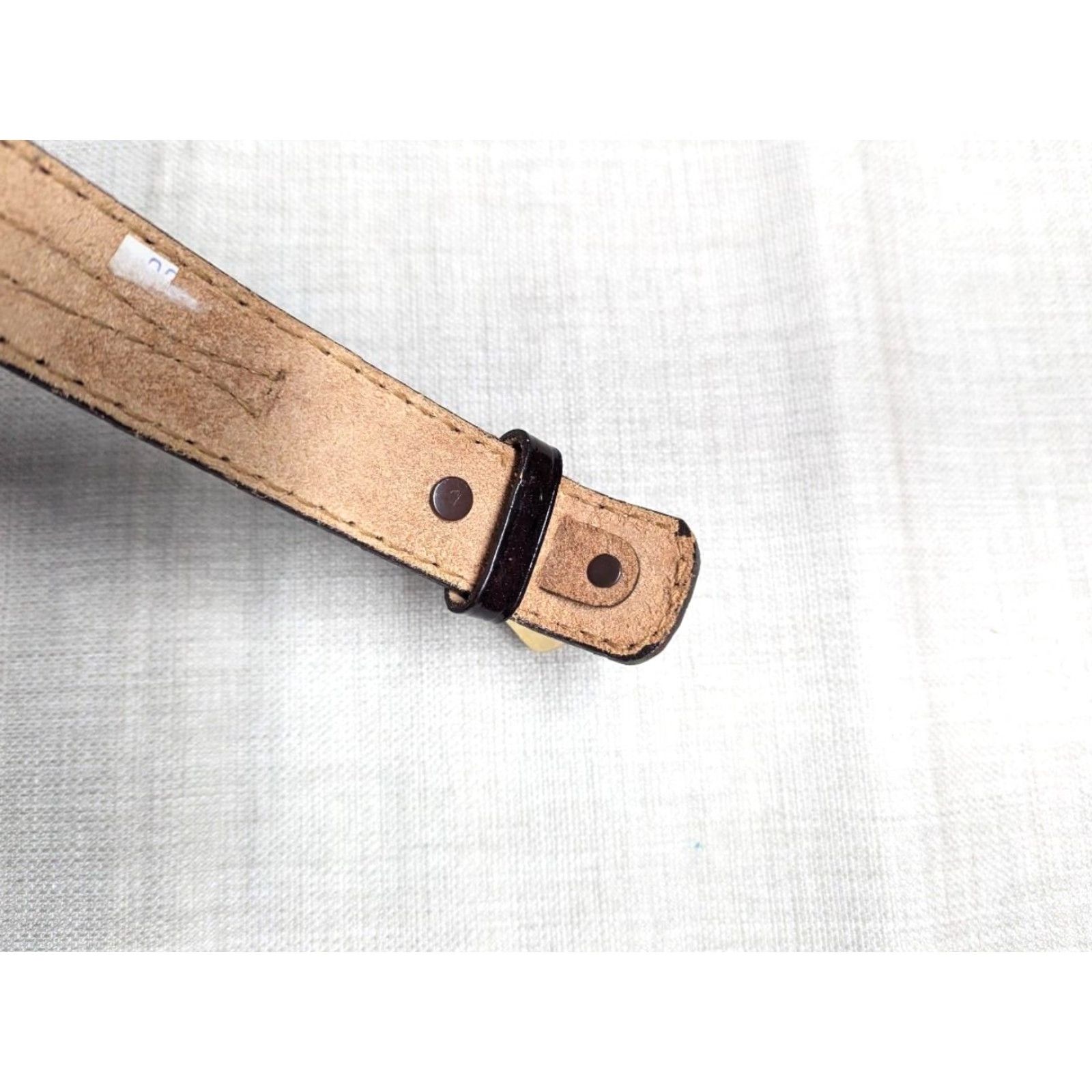 Tony Lama VINTAGE Tony Lama belt Buckle Belt Western Ranger Brown 30 Leather Floral Full Grain Leather USA Made Men Adult Size 30 Buckle Ranger style belt Size 30 - 6 Thumbnail