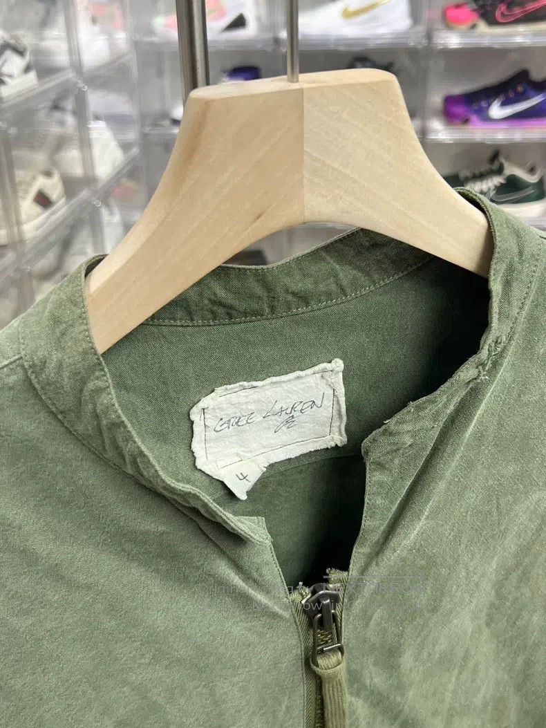 Greg Lauren Greg Lauren Military Cloth Denim Spliced Sleeveless Jacket Size US XL / EU 56 / 4 - 2 Thumbnail
