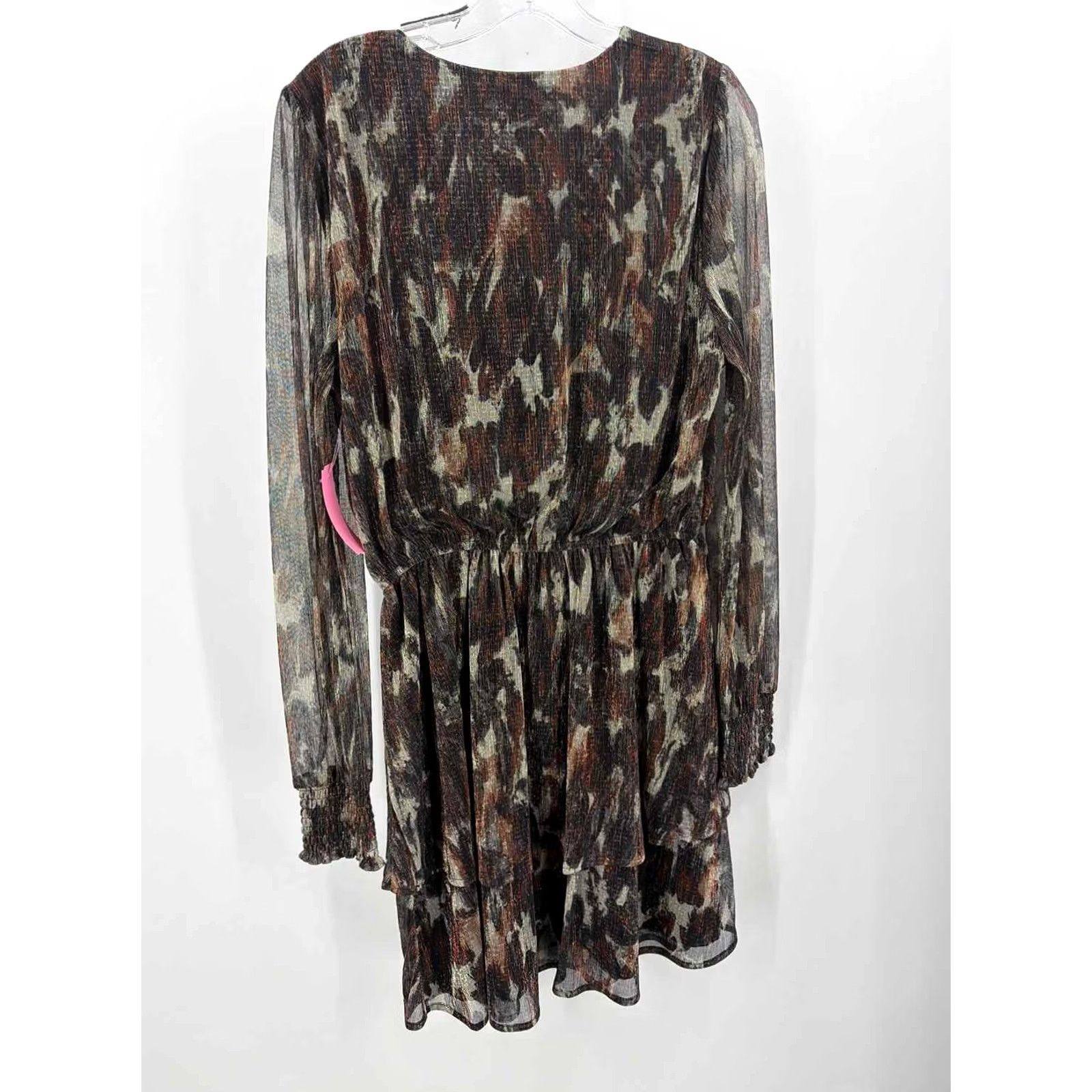 Vintage Pre-Owned Evereve Brown Knee Length Long Sleeve Dress Medium Size M / US 6-8 / IT 42-44 - 3 Thumbnail