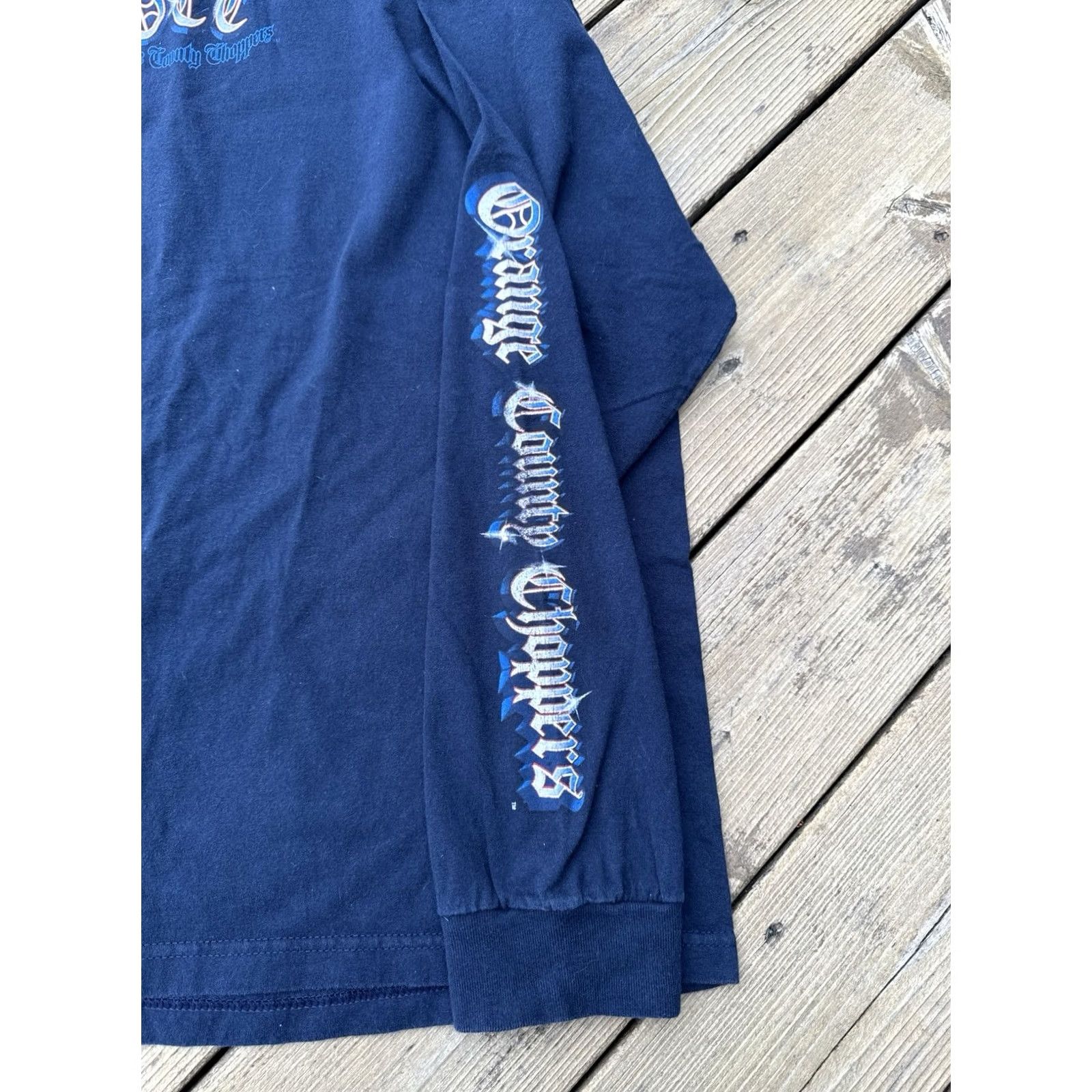 Vintage VINTAGE Orange County Choppers T Shirt OCC Long Sleeve Motorcycle Biker Flames XXL Blue 2000s Mens Size US XXL / EU 58 / 5 - 5 Thumbnail