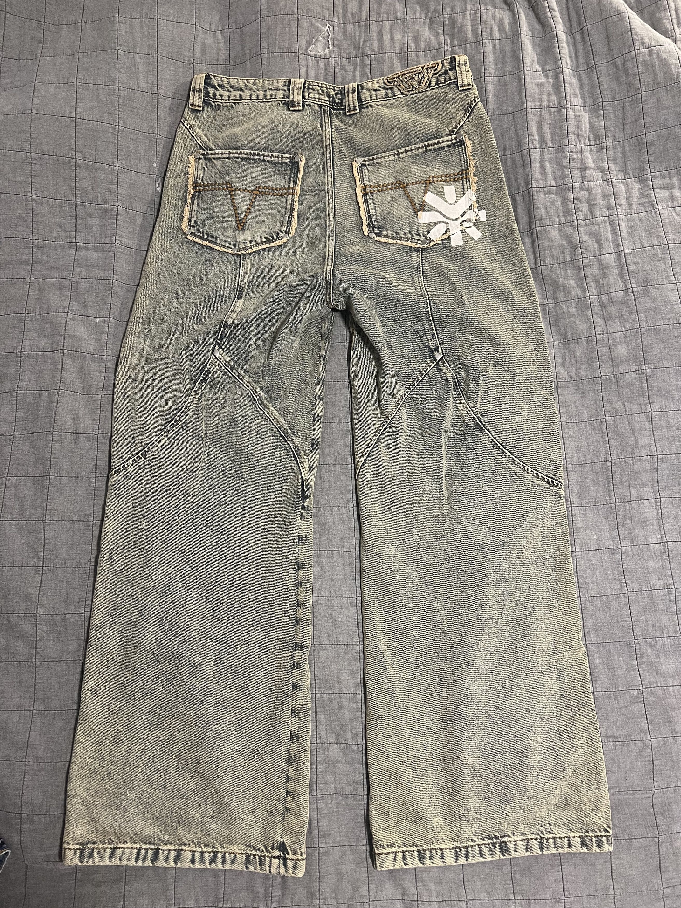 Trendt Vision Blue "Eruption" Denim Jeans Size US 34 / EU 50 - 2 Thumbnail
