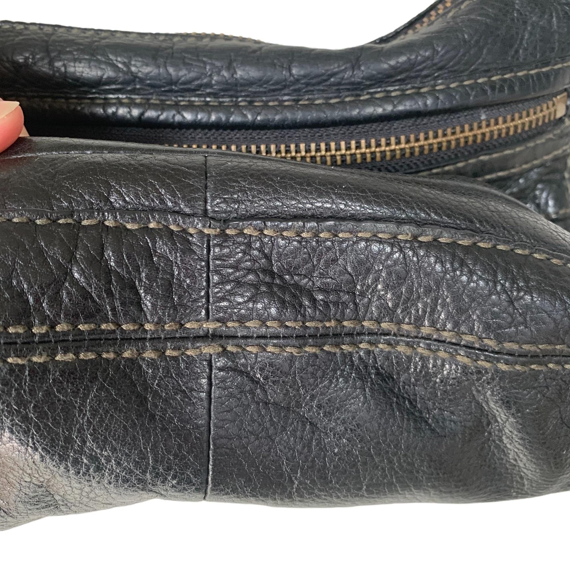 Fossil Fossil Cowhide Leather Gold Hardware Boho Crossbody Bag Size ONE SIZE - 6 Thumbnail