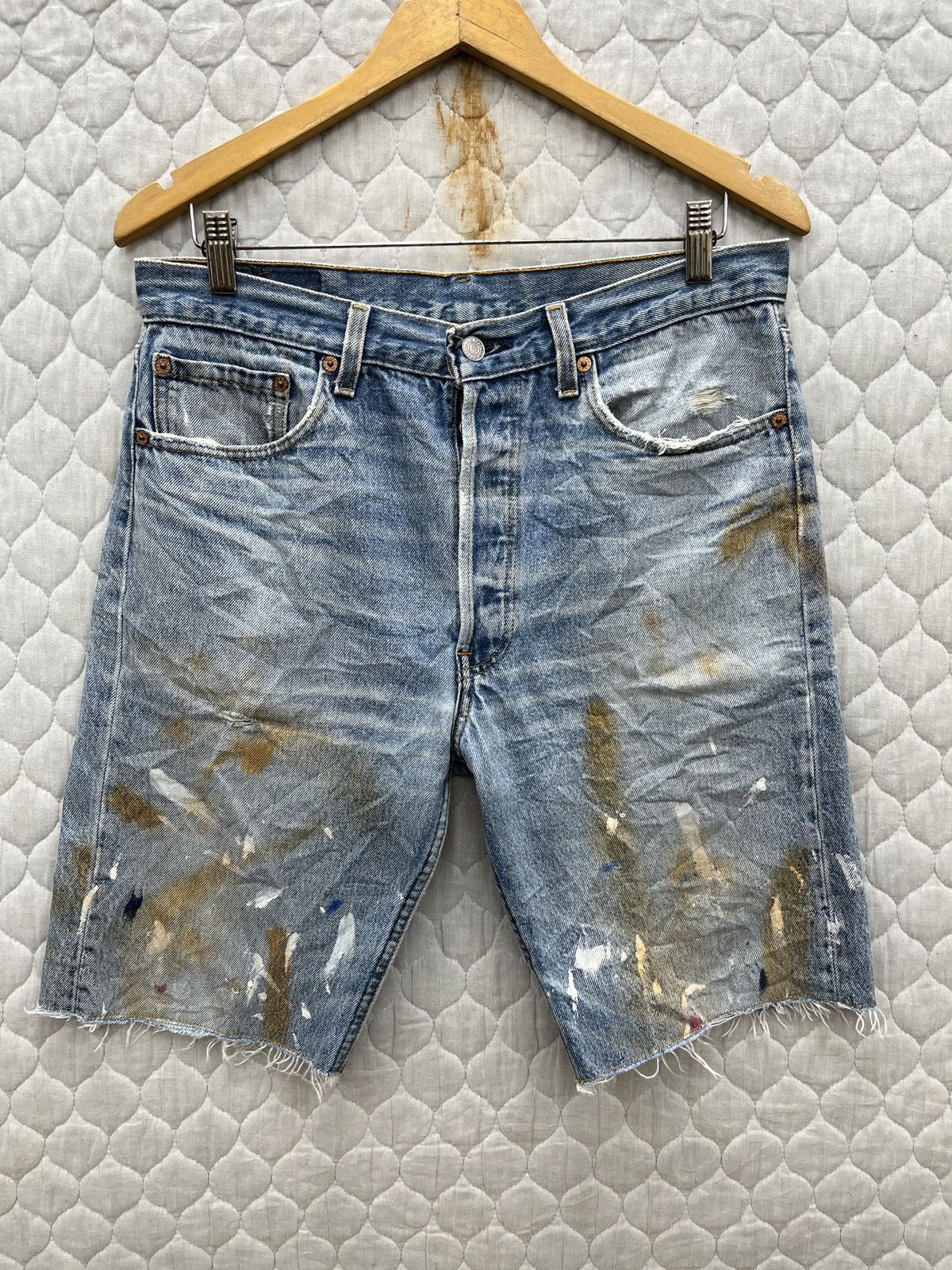 Levi's 🔥🔥🔥STEALS VTG LEVIS 501 SHORTS (CUSTOM) Size US 32 / EU 48 - 1 Thumbnail