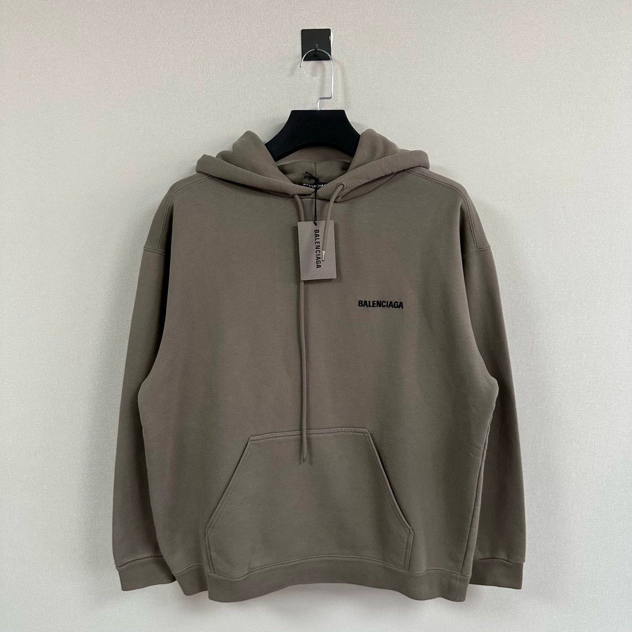 balenciaga new embroidered hoodie with logo