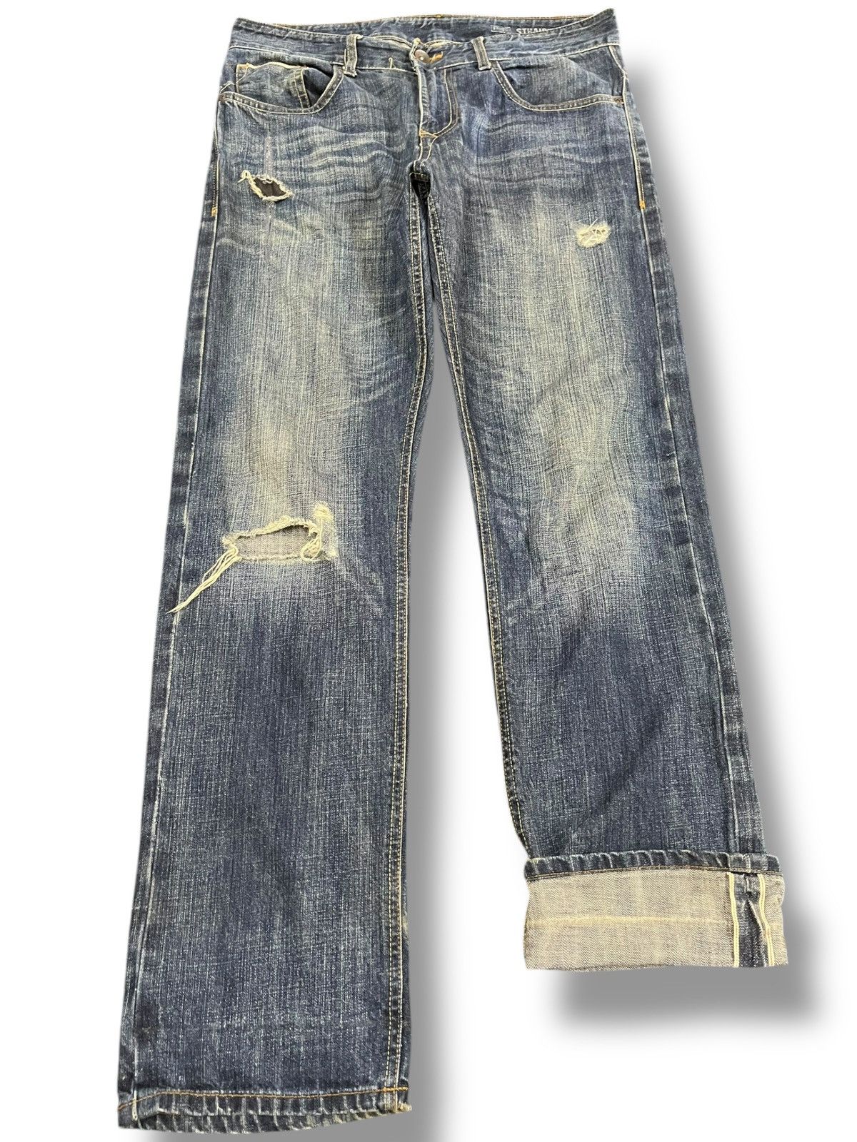 Denim & Supply Ralph Lauren × Ralph Lauren Vintage Denim&Supply Ralph Lauren Selvedge Distressed Dneim Size US 34 / EU 50 - 1 Thumbnail