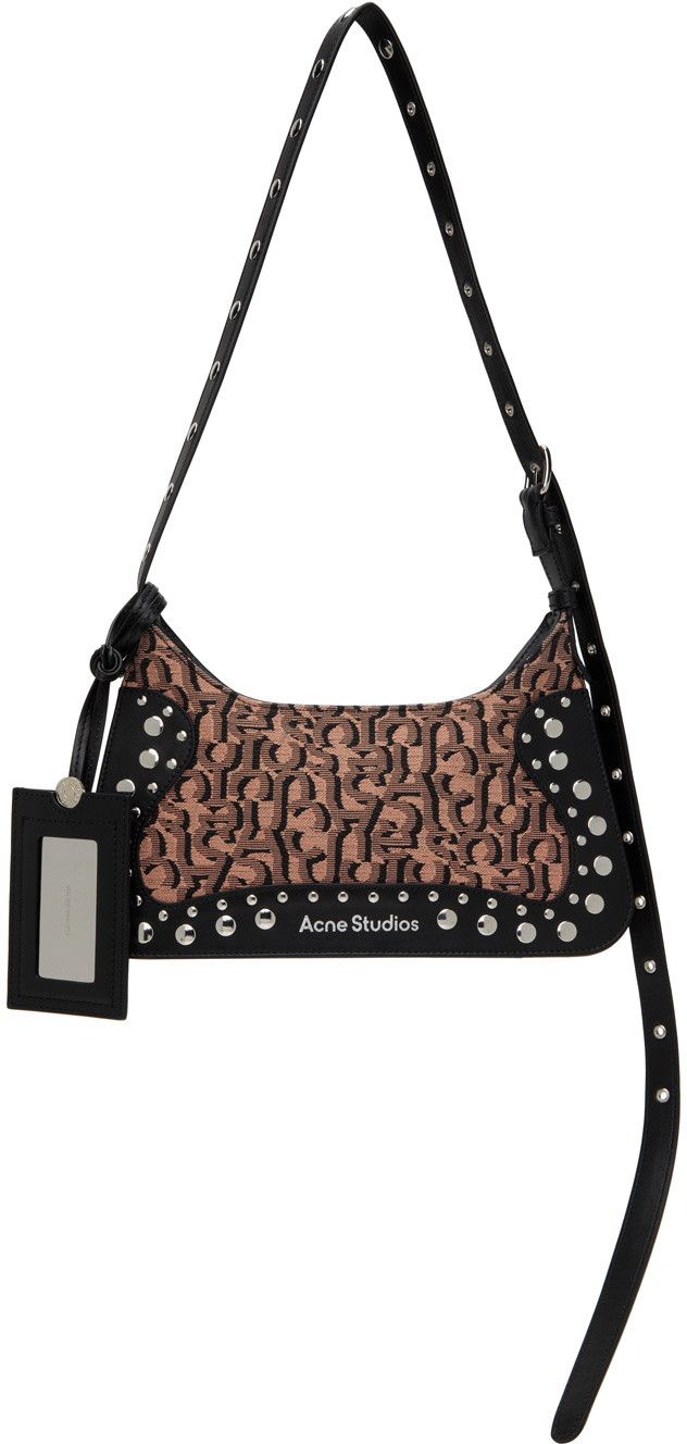Acne Studios Monogram Platt mini shoulder bag - Pink/black Size ONE SIZE - 1 Thumbnail