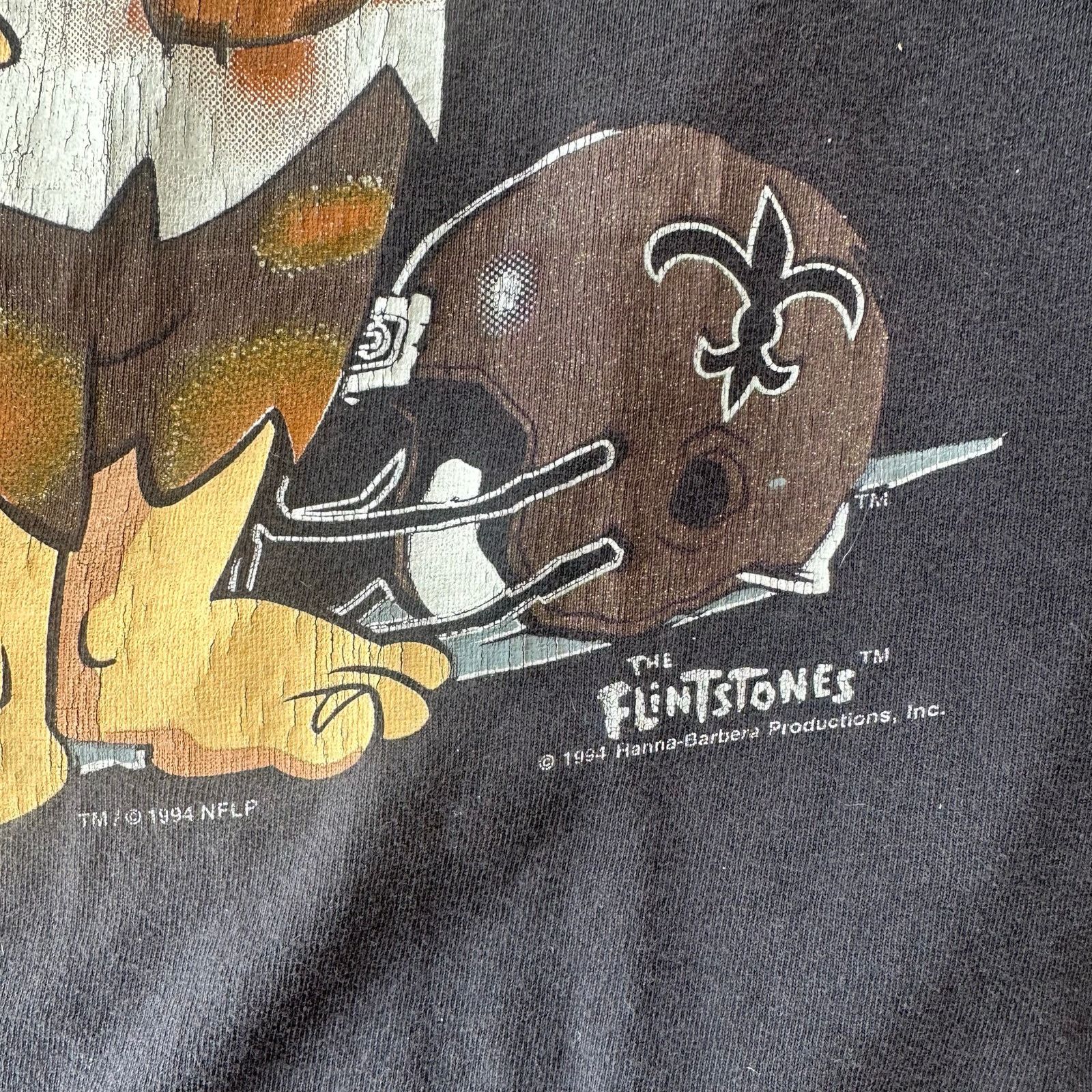 Other Vintage New Orleans saints flintstones graphic tee 1994 XL Size US XL / EU 56 / 4 - 3 Thumbnail