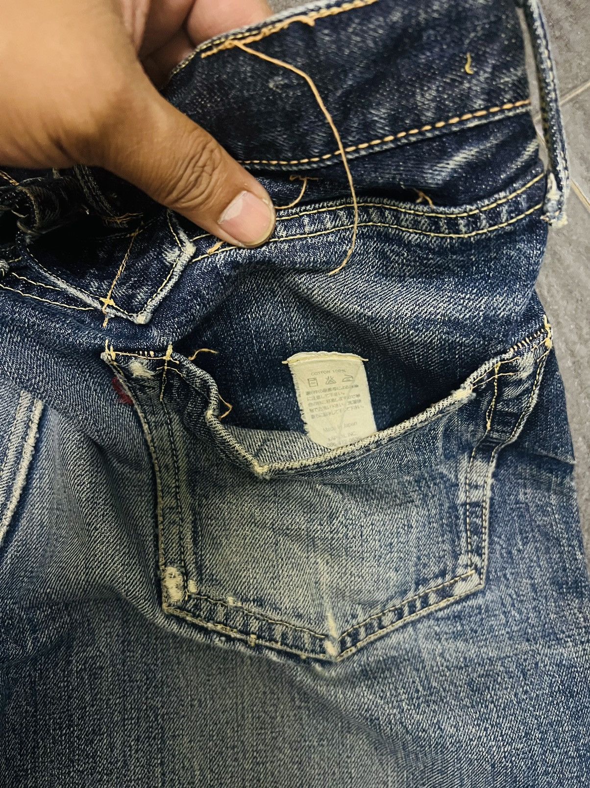 Kapital Kapital Kiro Hirata Crash Selvedge Jeans Denim Short Size US 29 - 17 Thumbnail